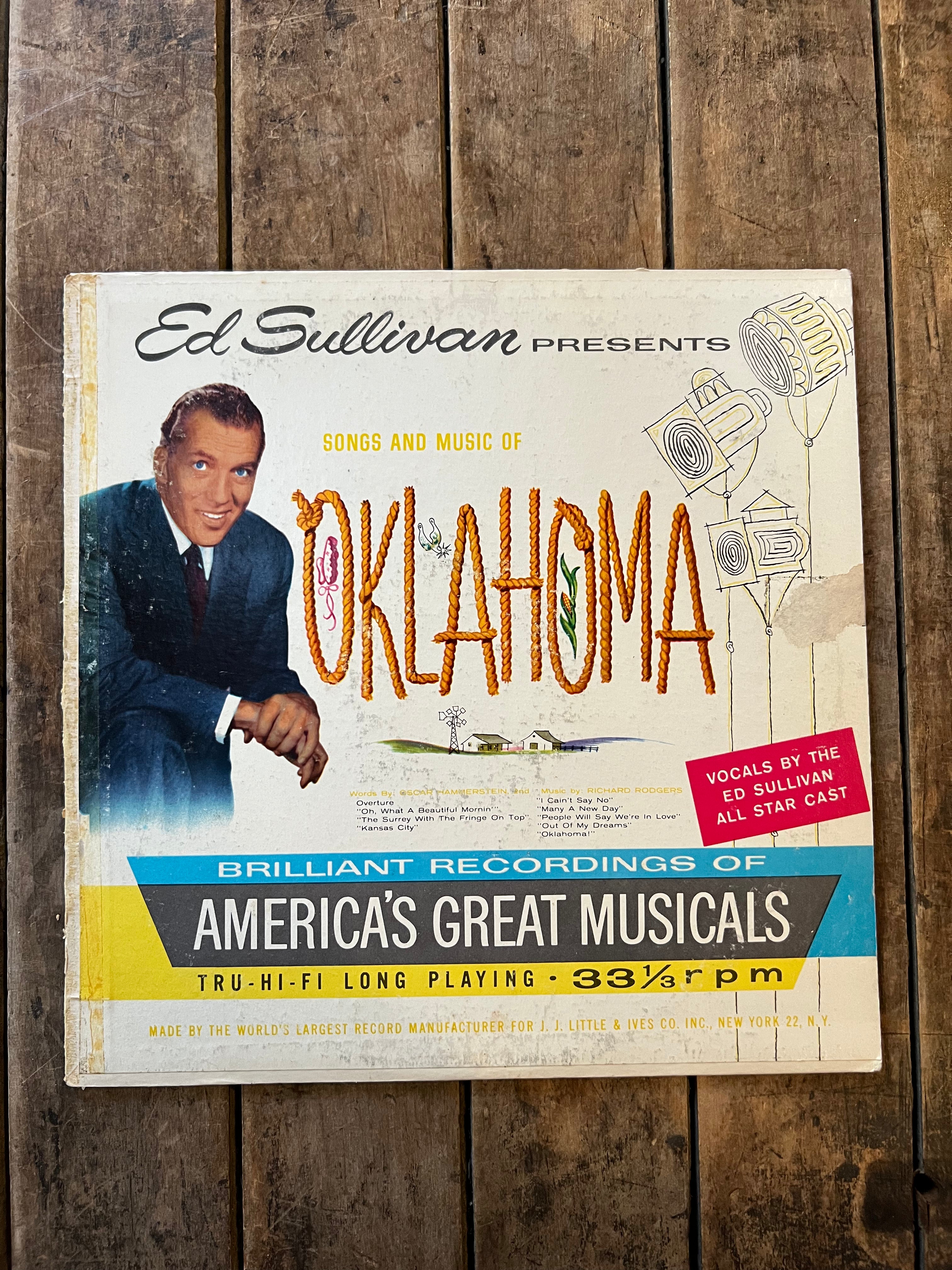 Ed Sullivan Presents - Oaklahoma - 1959 Record - LP Vinyl Album