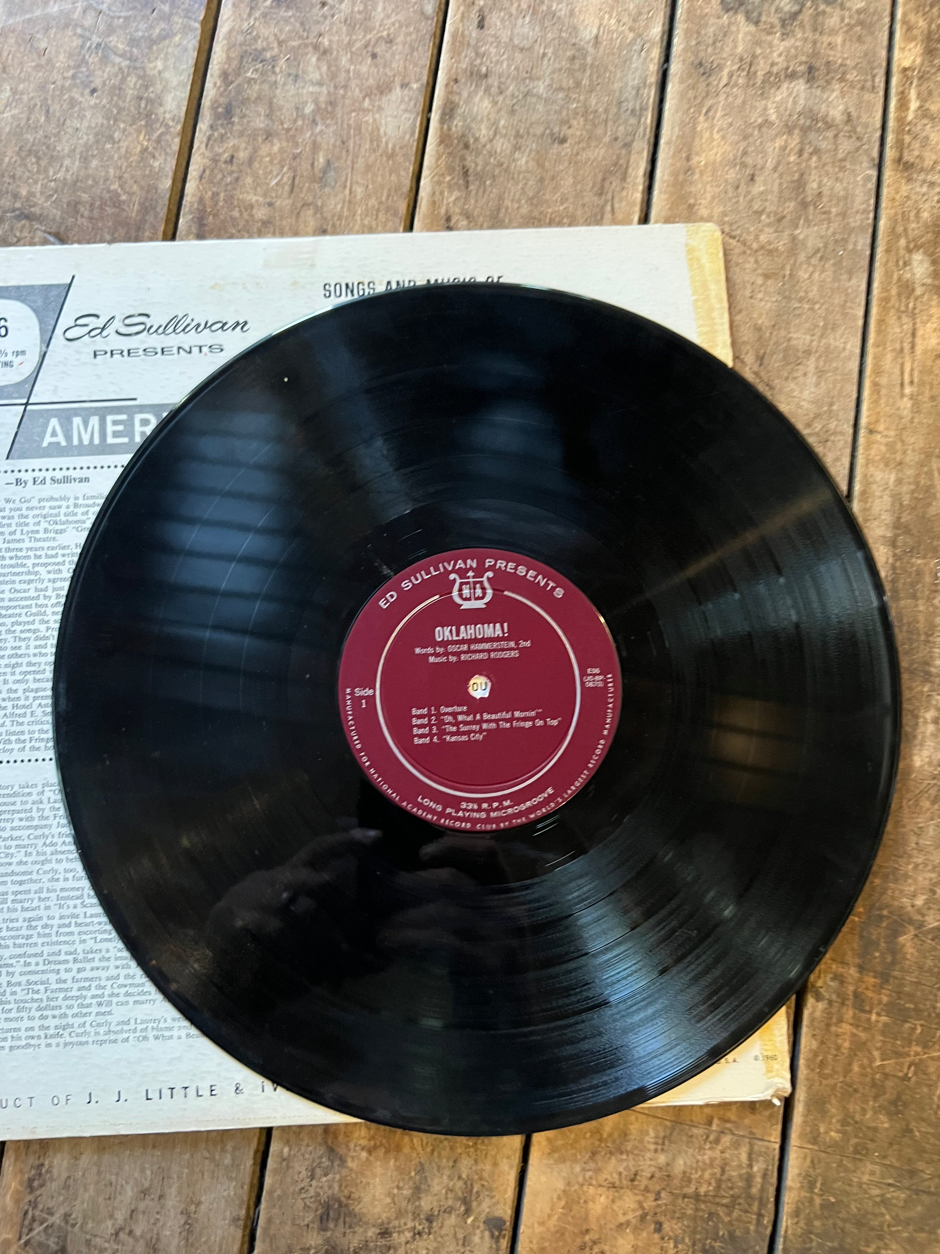 Ed Sullivan Presents - Oaklahoma - 1959 Record - LP Vinyl Album