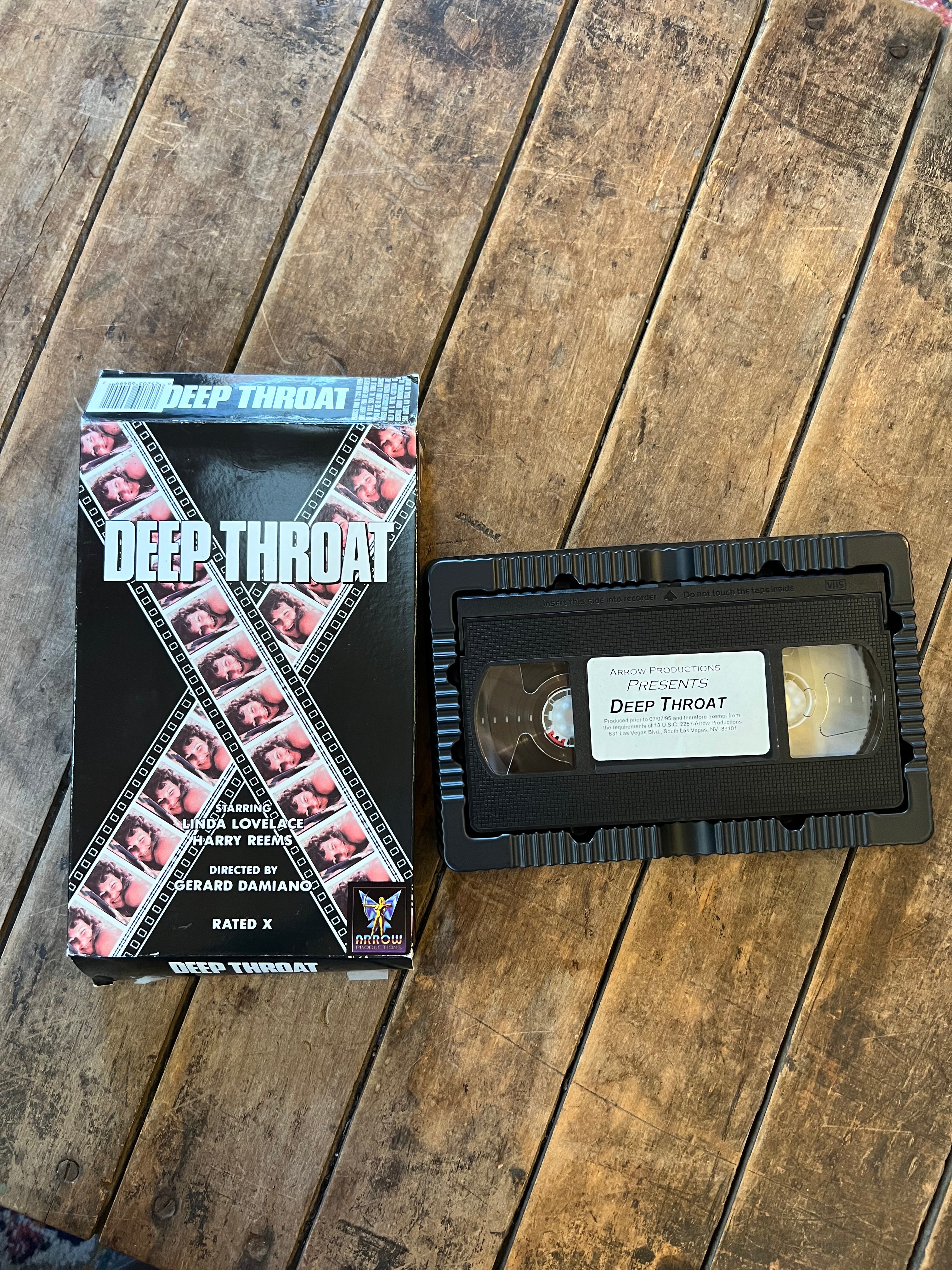 Deep Throat (1972 VHS) X- Rated Movie - Original BIG BOX VHS