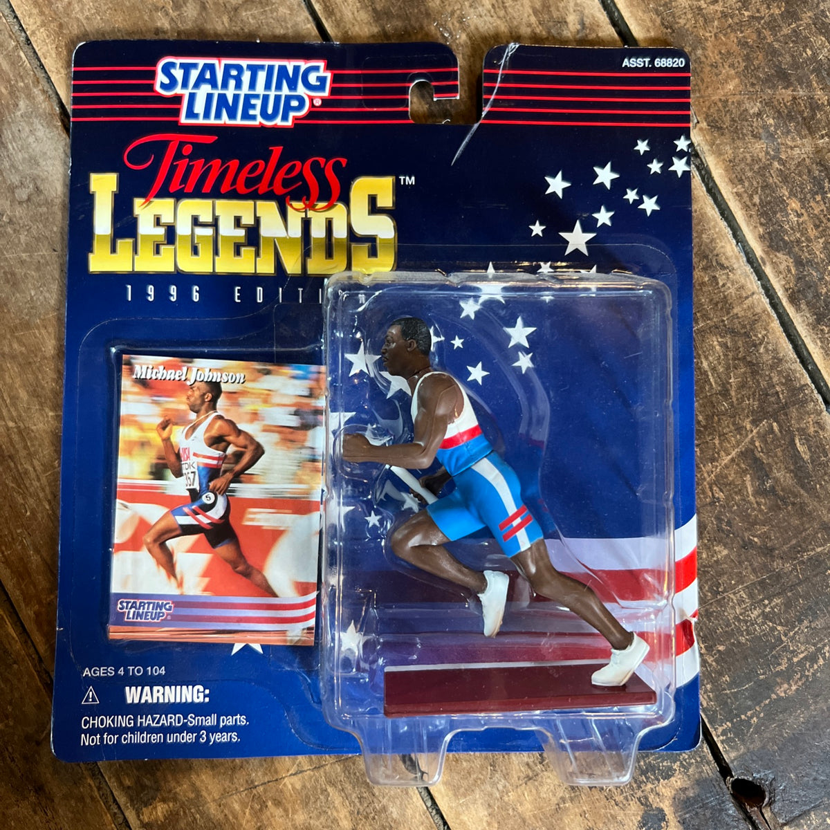 1996 Kenner Starting Lineup - Timeless Legends Michael Johnson Action Figure