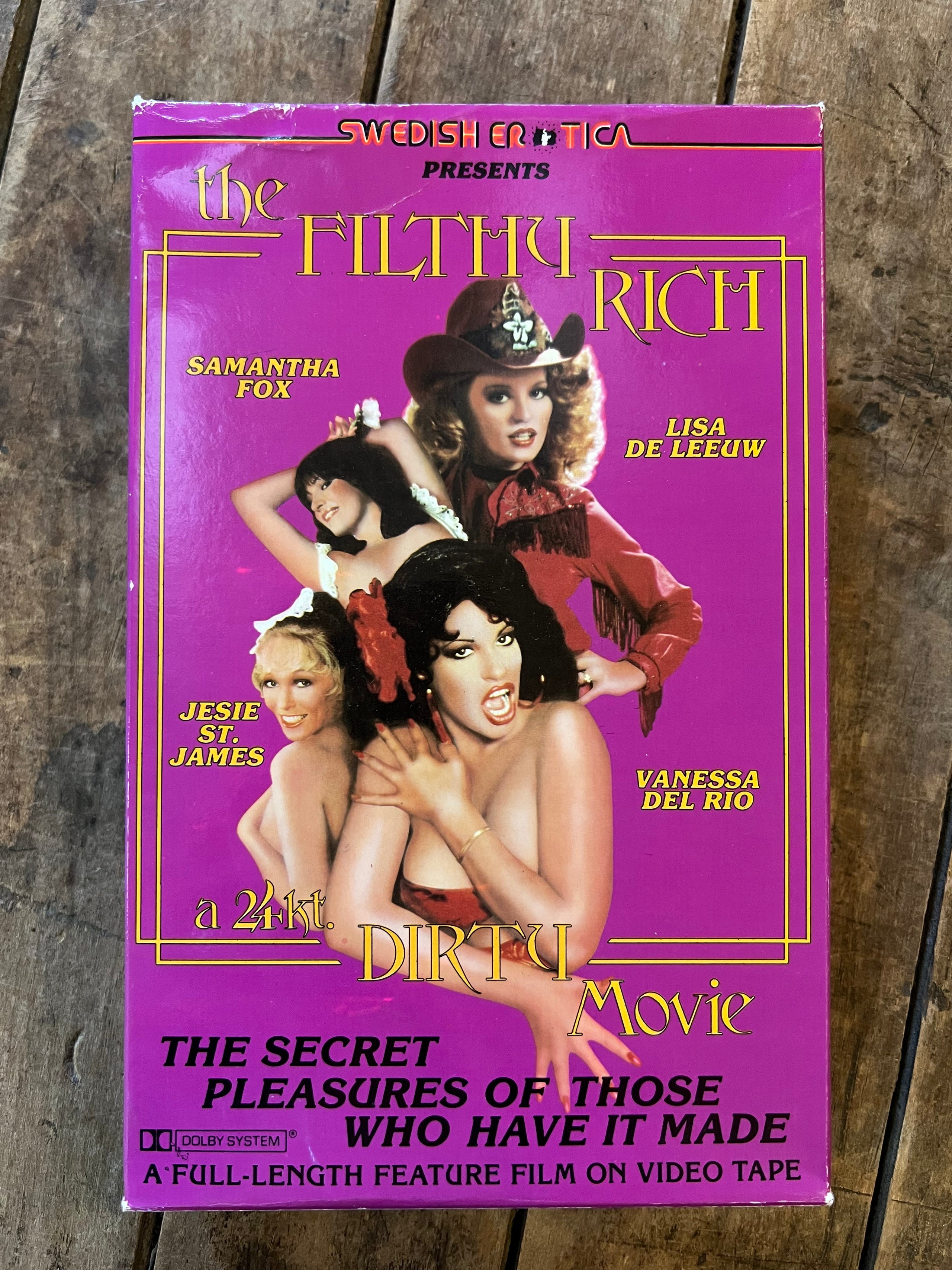 The Filthy Rich (1980 VHS ) - X-Rated Big Box VHS Movie