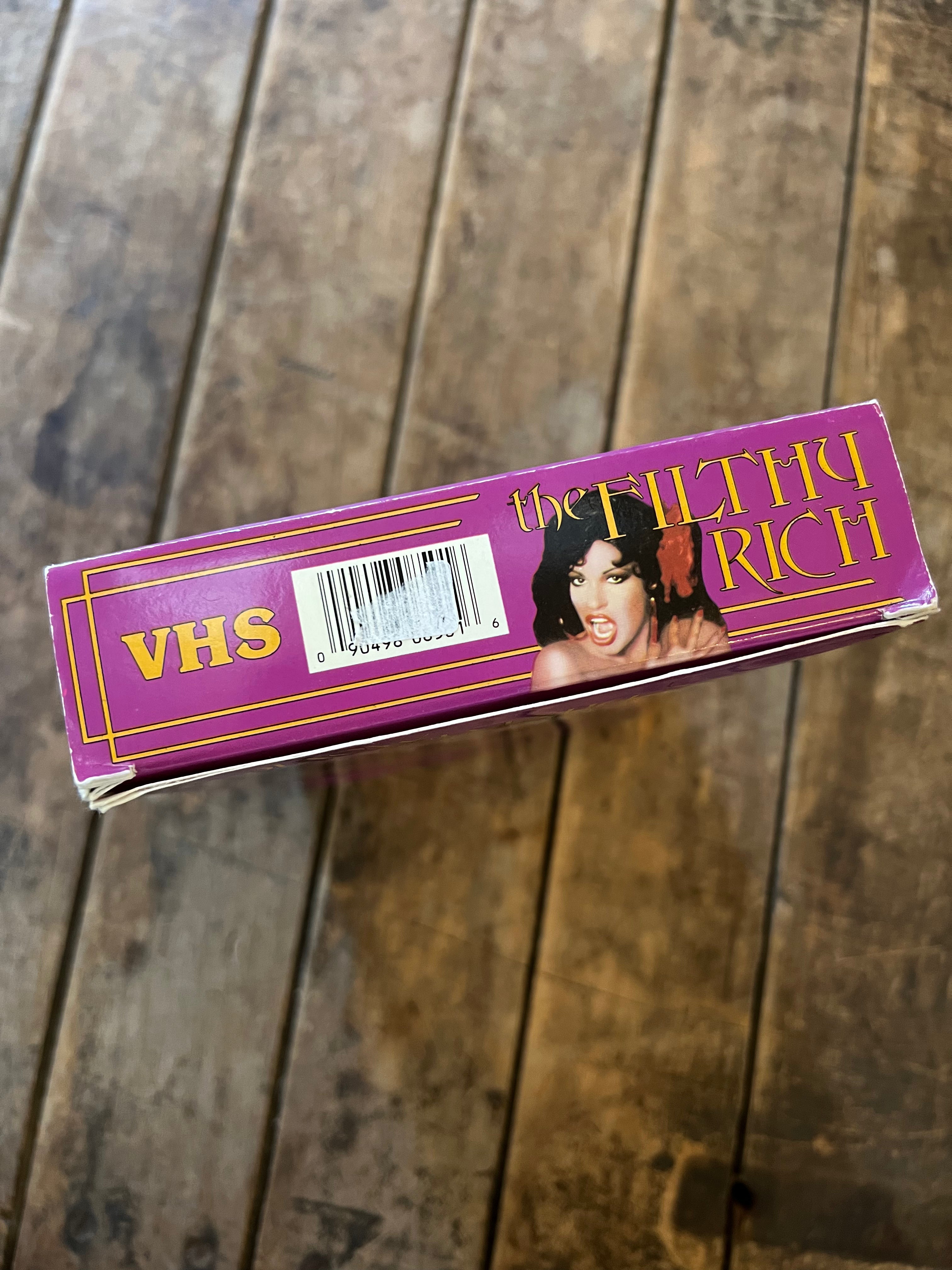 The Filthy Rich (1980 VHS ) - X-Rated Big Box VHS Movie