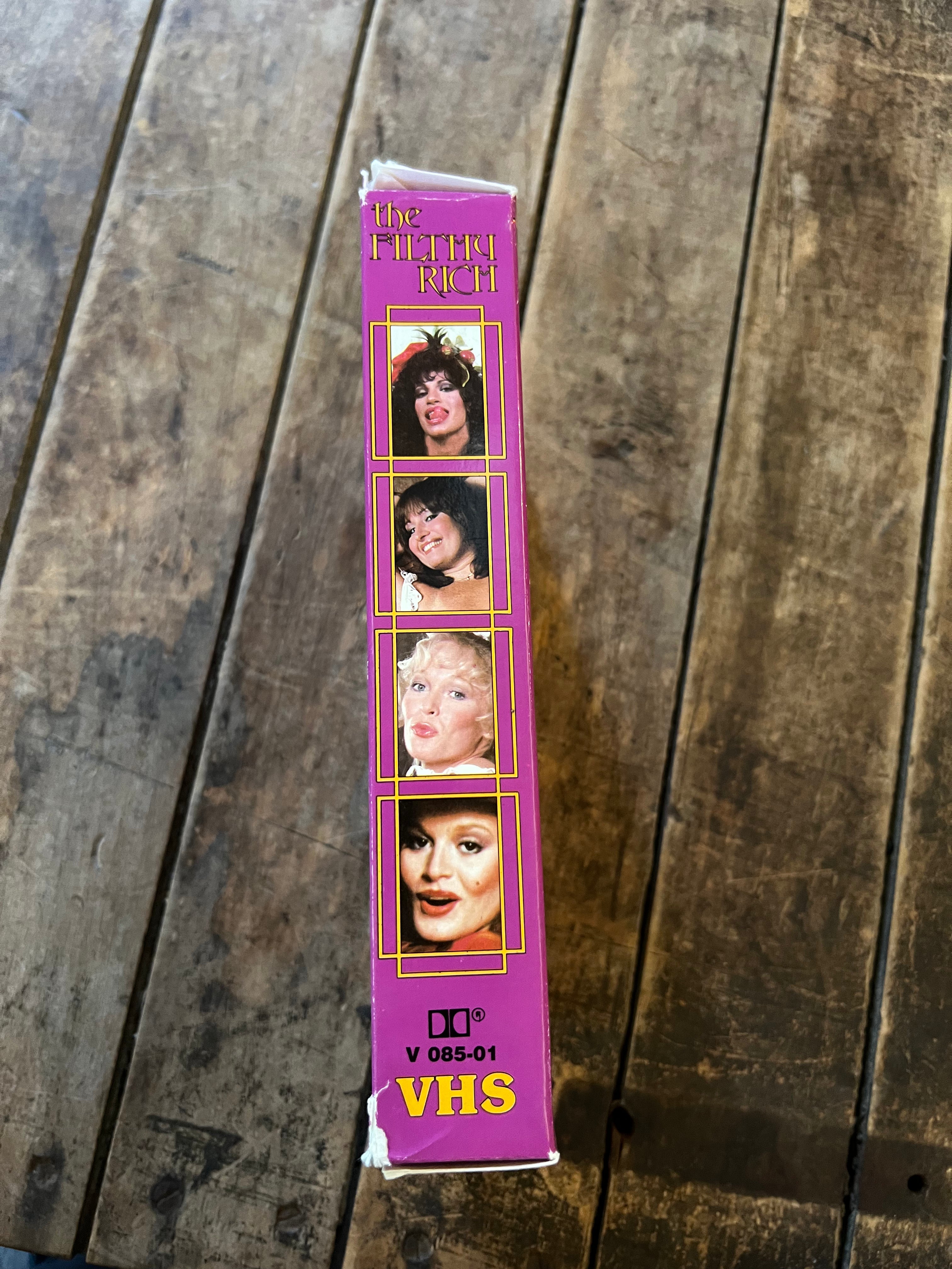 The Filthy Rich (1980 VHS ) - X-Rated Big Box VHS Movie