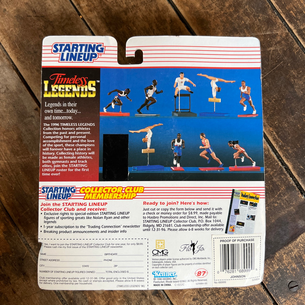 1996 Kenner Starting Lineup - Timeless Legends Michael Johnson Action Figure