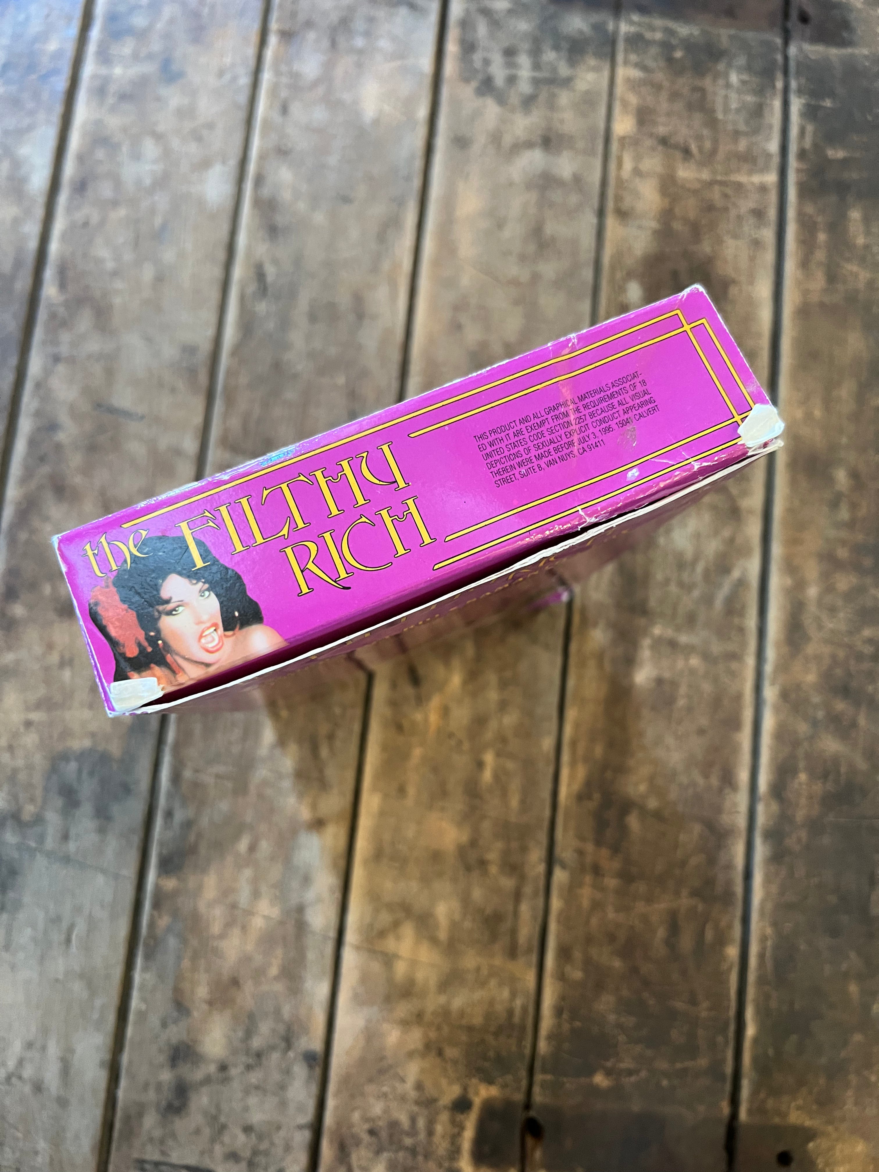 The Filthy Rich (1980 VHS ) - X-Rated Big Box VHS Movie