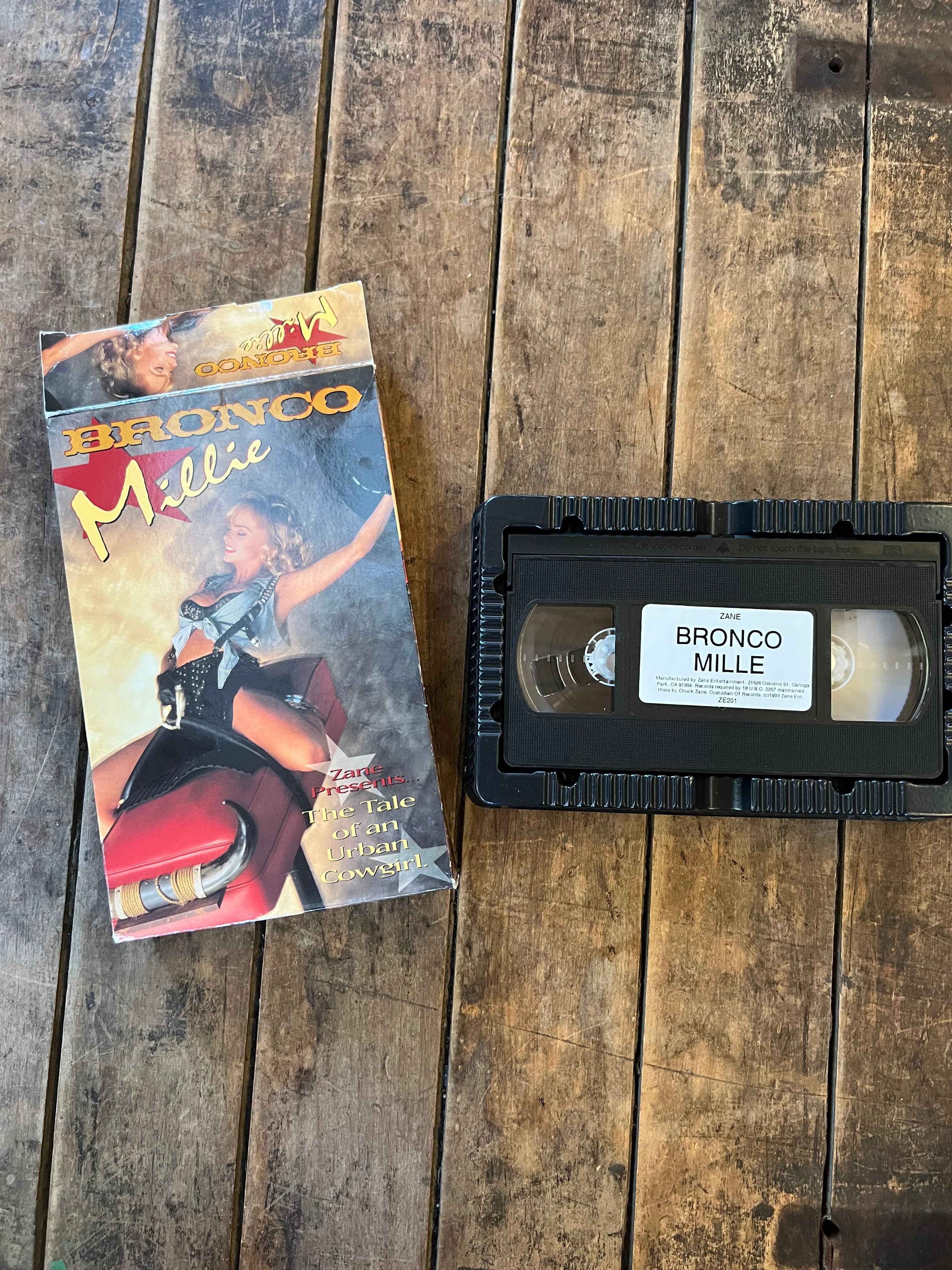 Bronco Millie - XXX Adult Movie Big Box VHS - Zane Picture