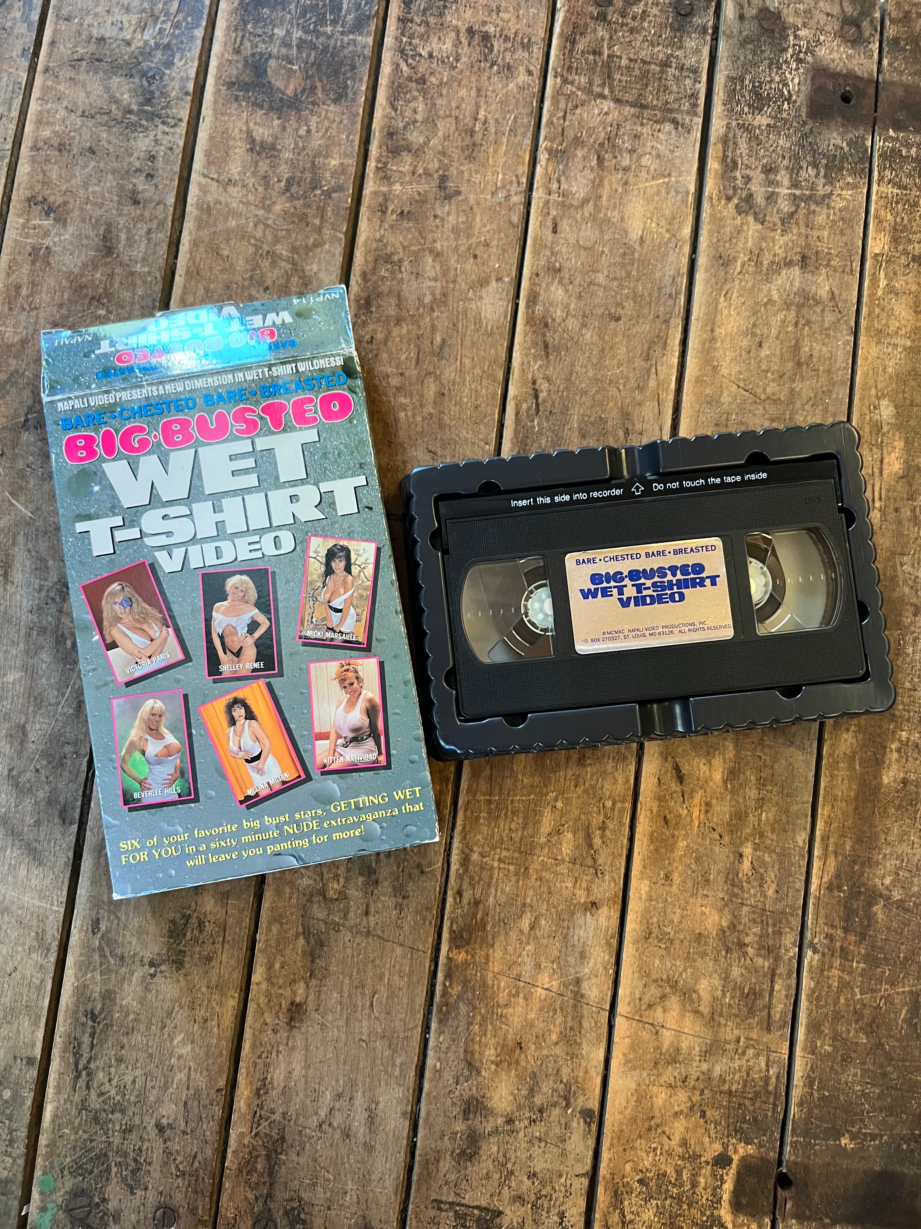 BIG BUSTED WET T-SHIRT VIDEO - Adult Movie VHS - Napali Picture