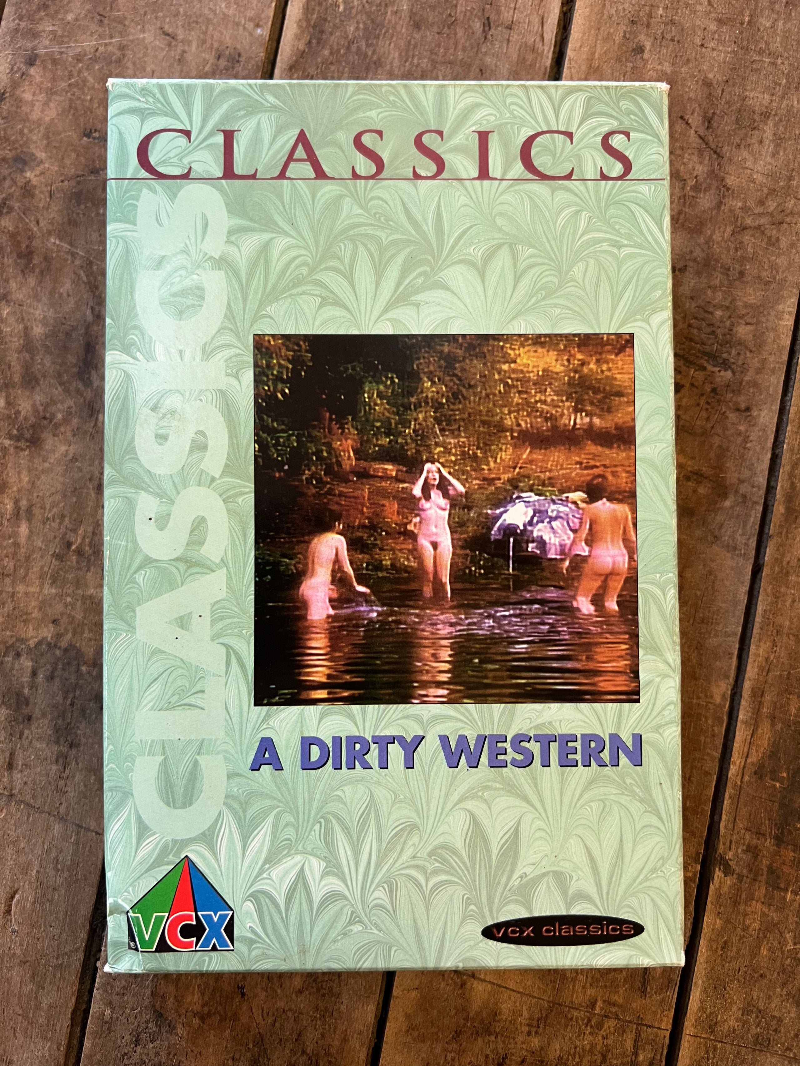 Classics - A Dirty Western- Big Box VHS Adult Movie - VCX Production