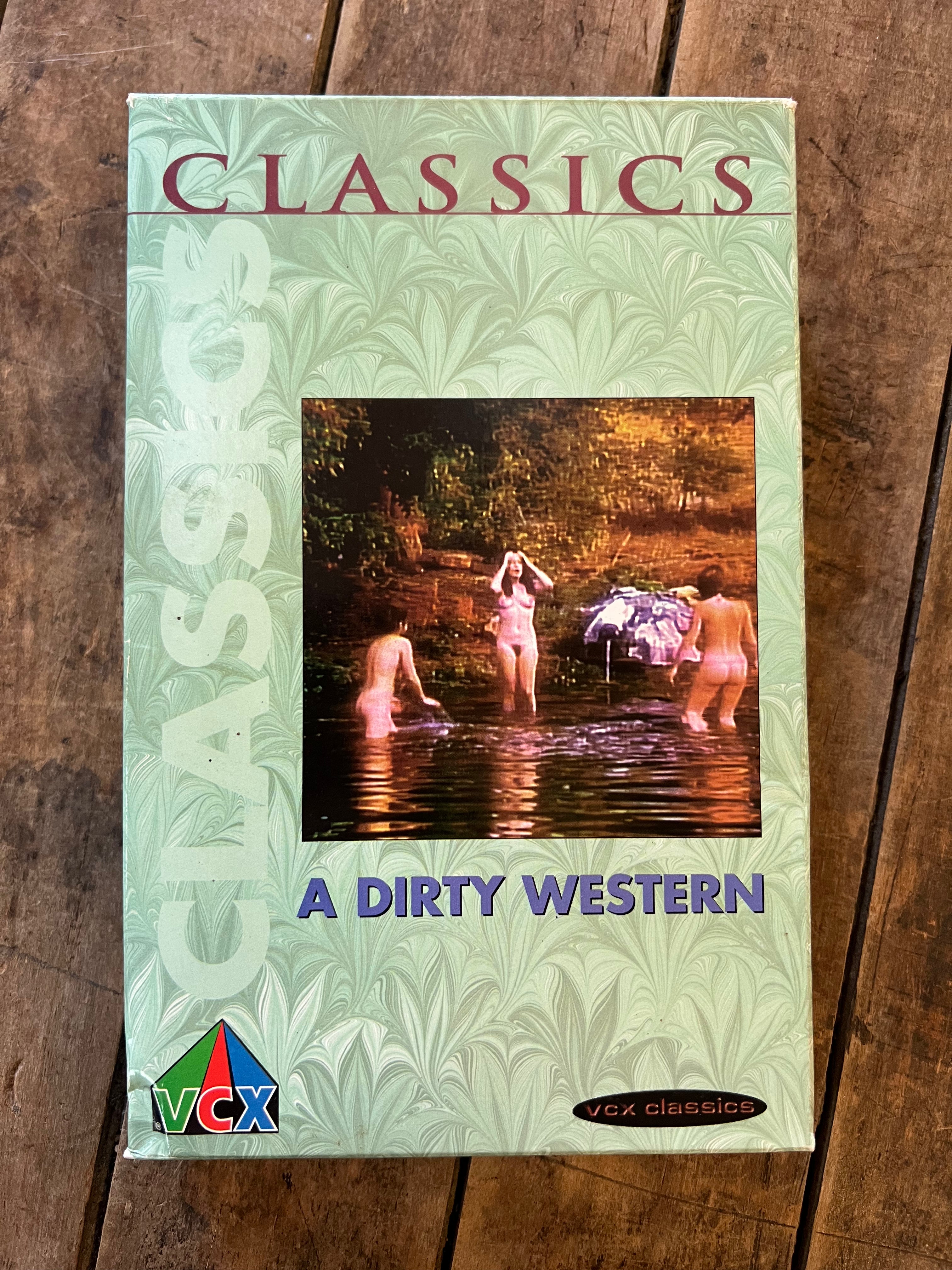 Classics - A Dirty Western- Big Box VHS Adult Movie - VCX Production