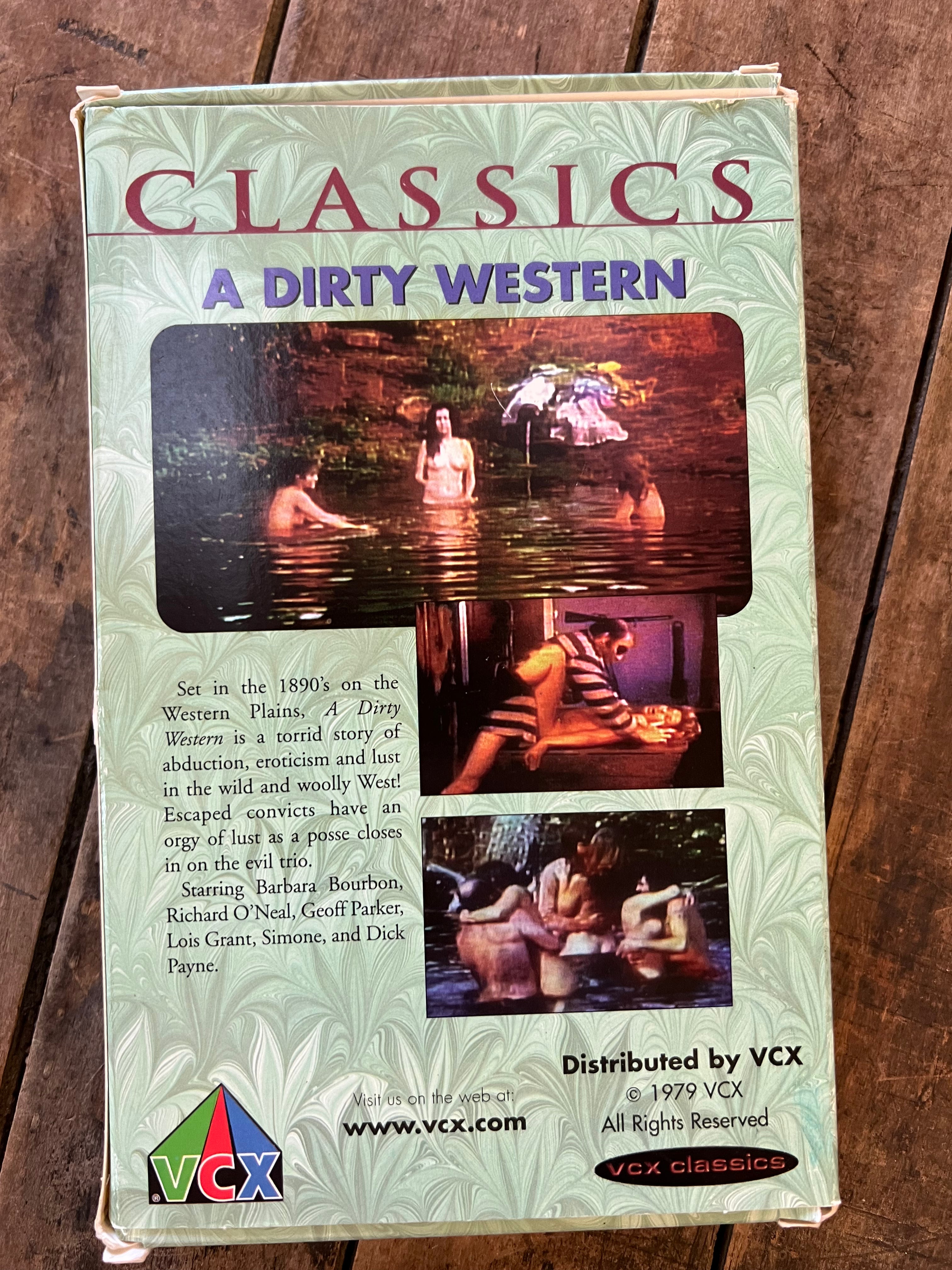 Classics - A Dirty Western- Big Box VHS Adult Movie - VCX Production