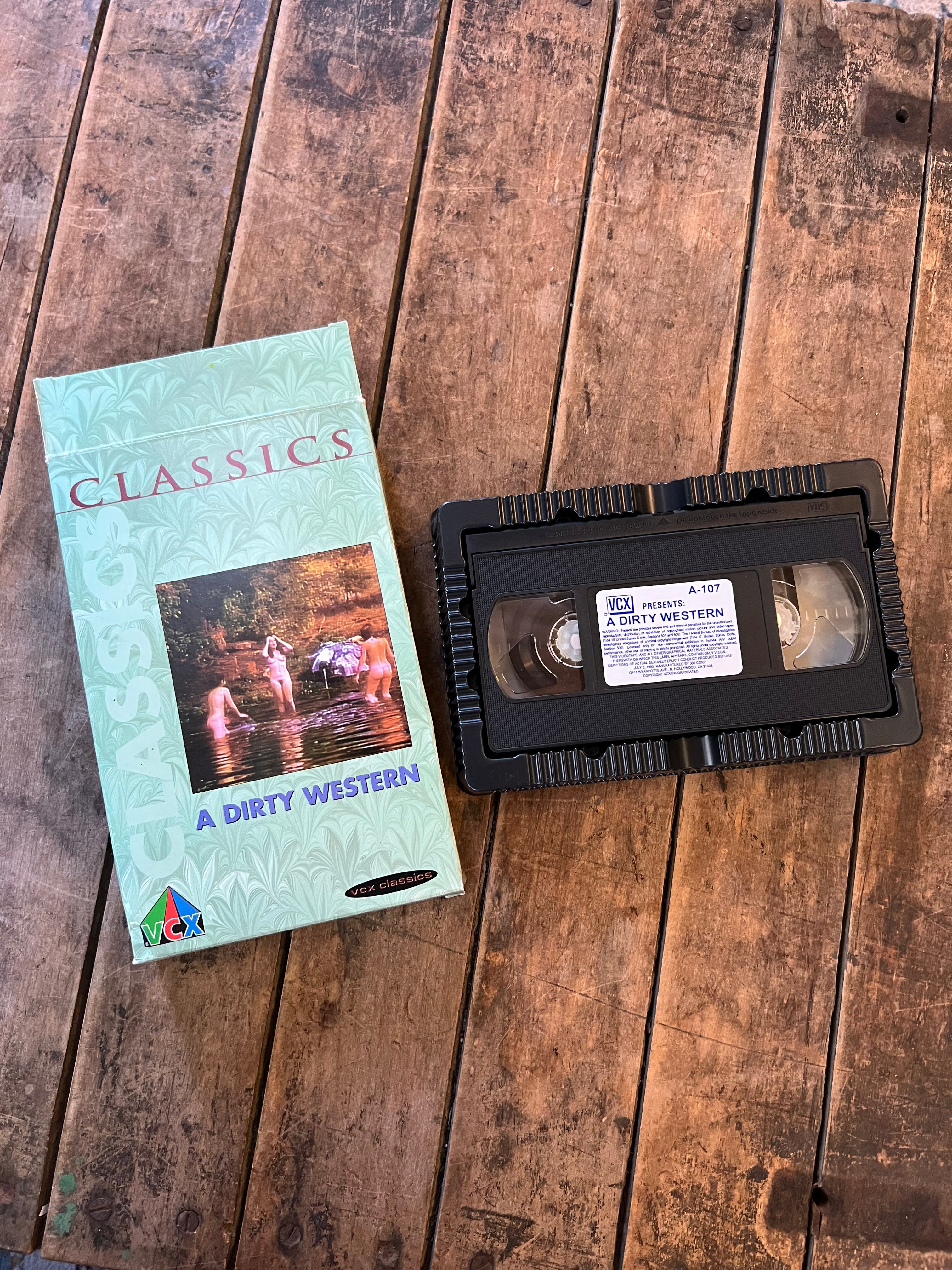 Classics - A Dirty Western- Big Box VHS Adult Movie - VCX Production
