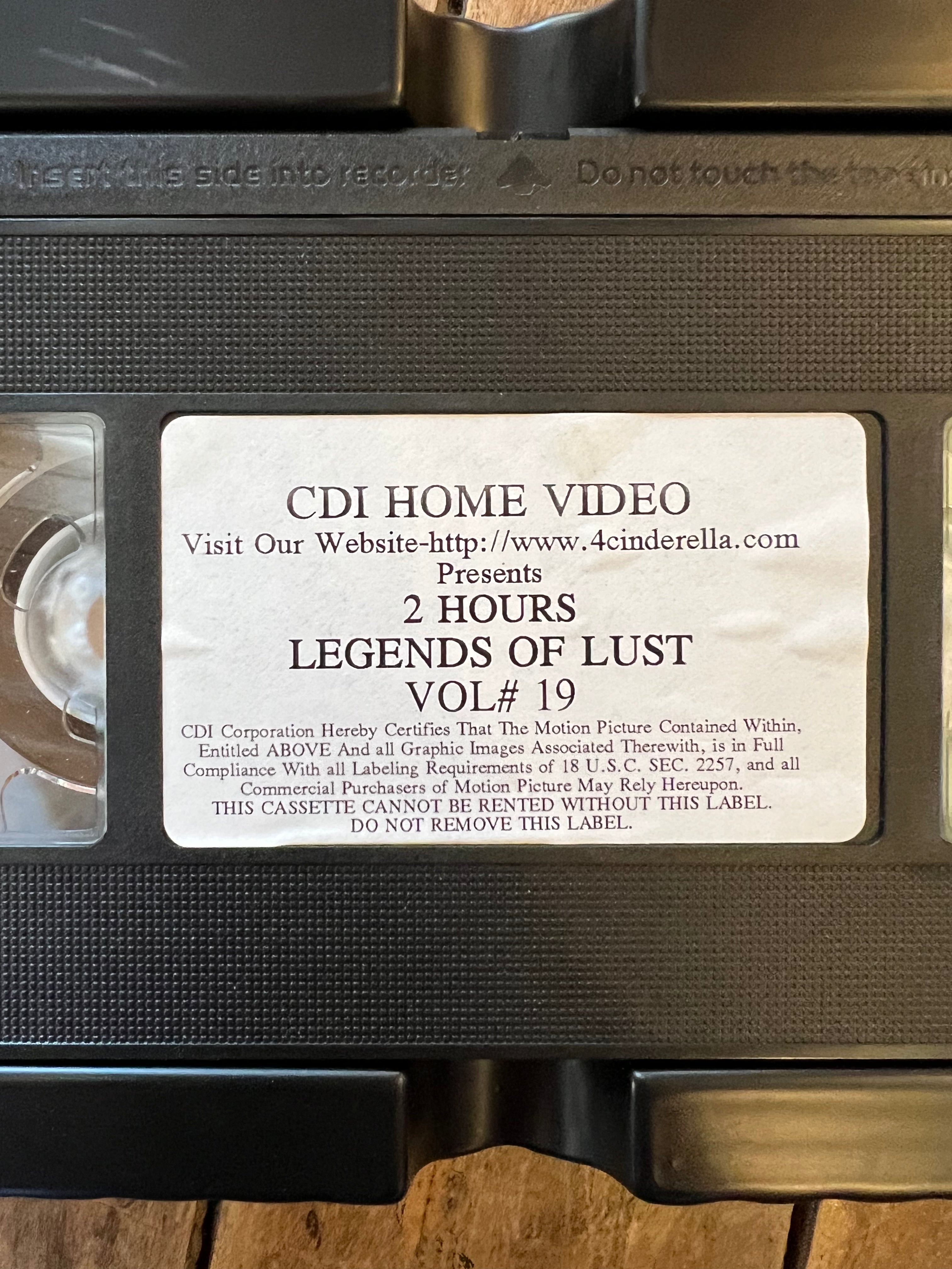 Legends of Lust Volume 19 - XXX RATED BIG BOX VHS MOVIE - Starring Kari Foxx