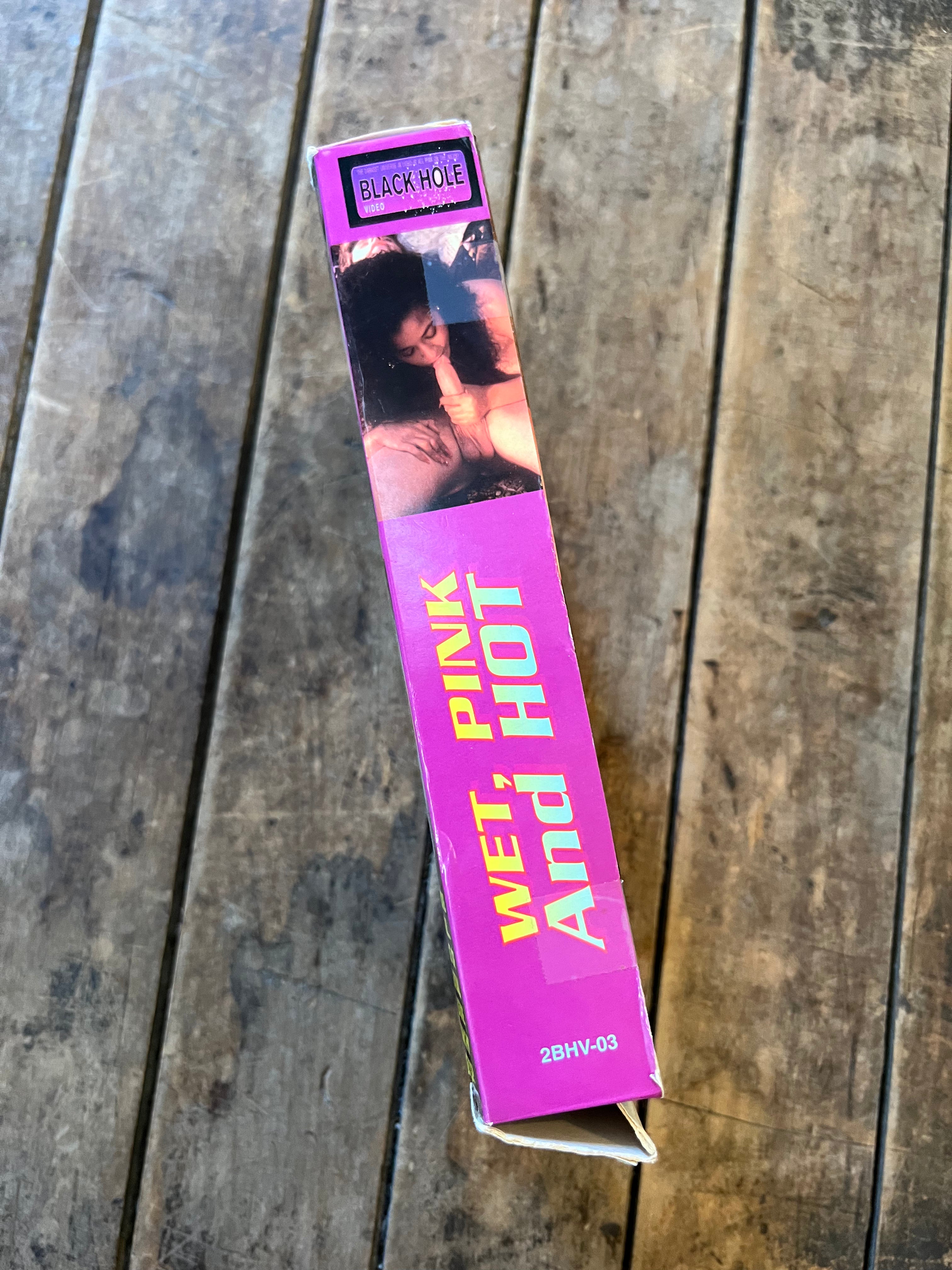 Black Hole Presents - WET, PINK AND HOT - XXX RATE Big Box VHS movie