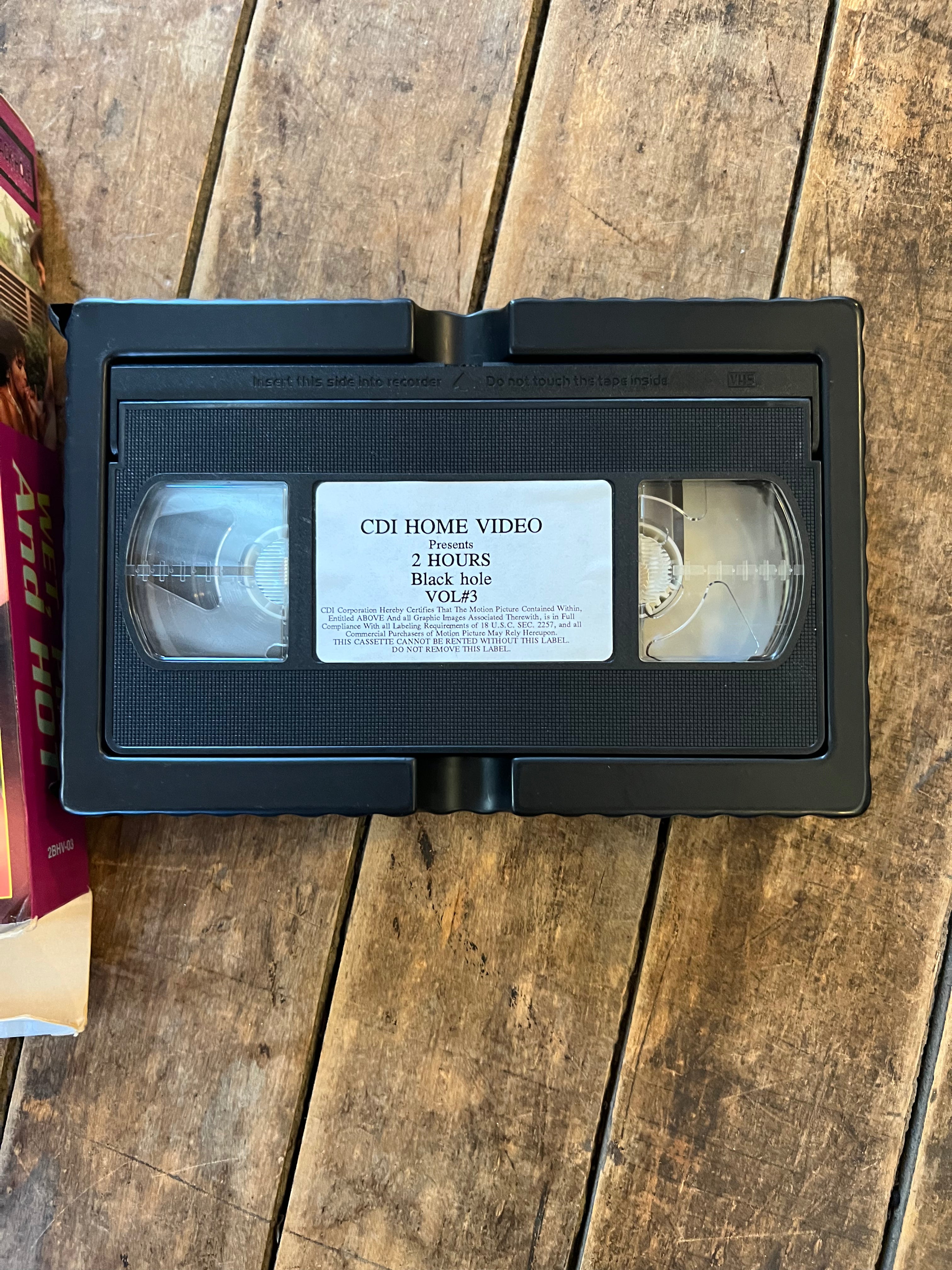 Black Hole Presents - WET, PINK AND HOT - XXX RATE Big Box VHS movie