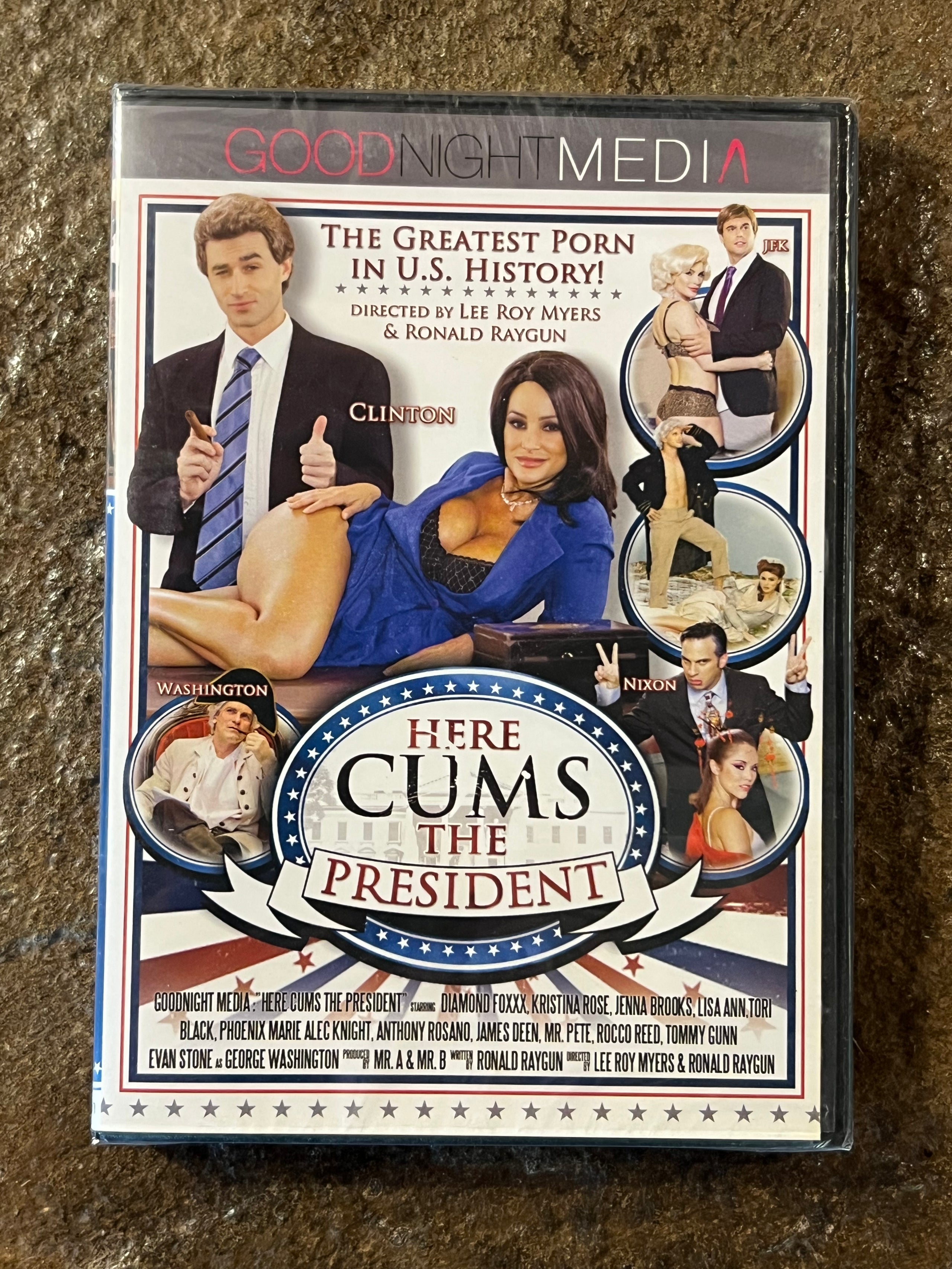 Here Cums The President XXX Parody - DVD 2011 - Goodnight Media