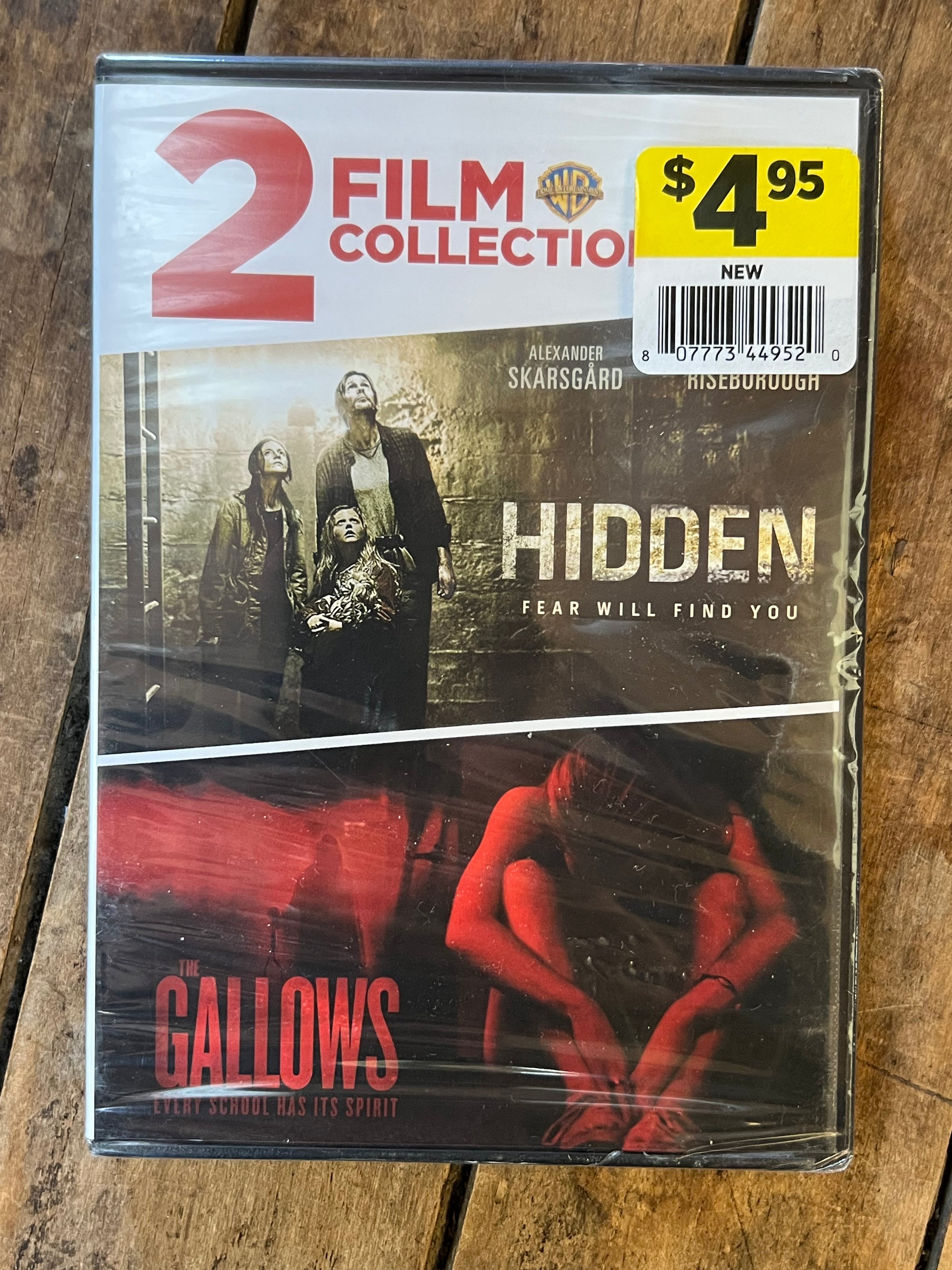 Hidden / Gallows ( DVD 2015) 2 Film Collection - New Sealed