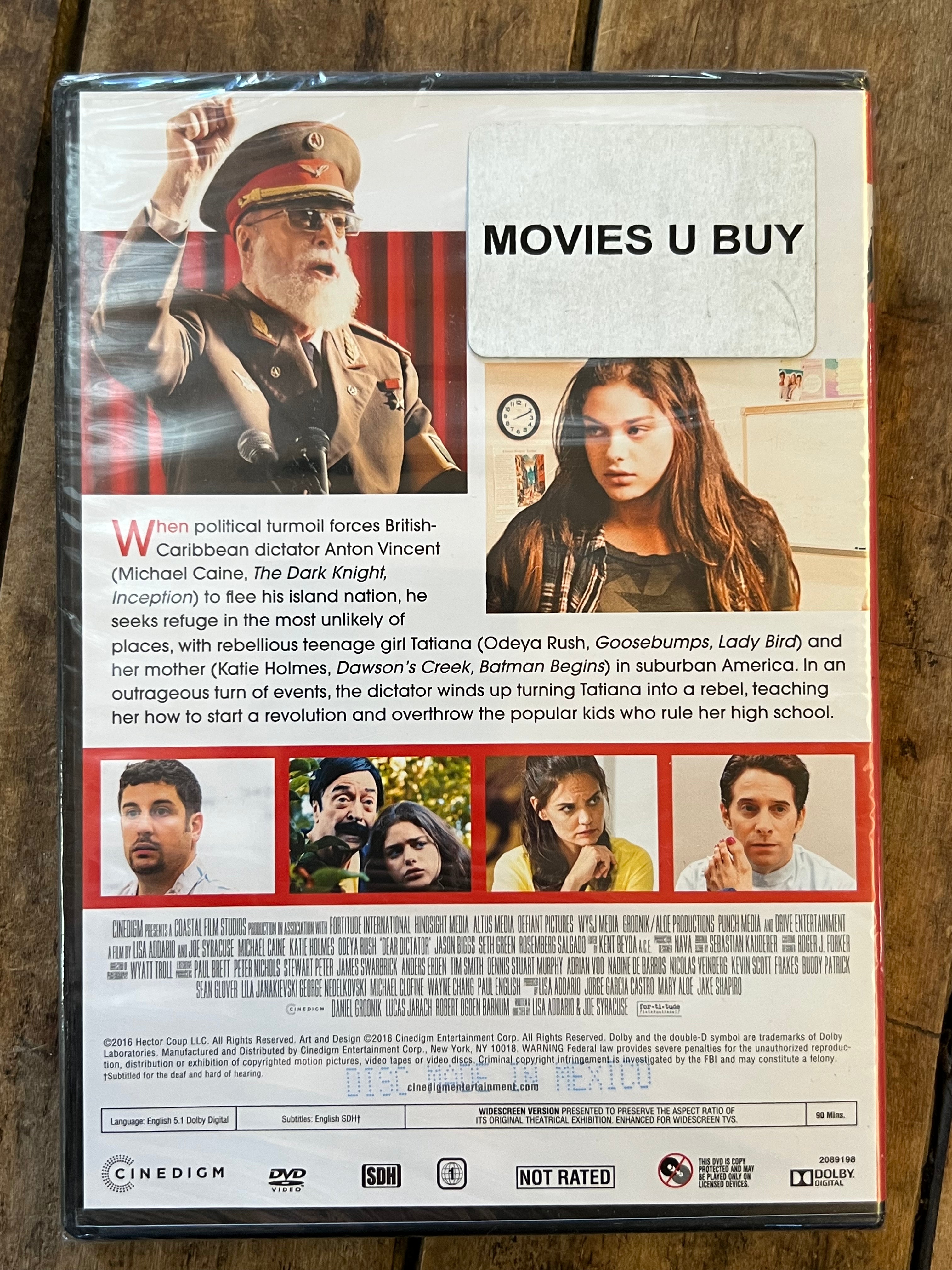 Dear Dictator ( DVD 2017) Michael Caine & Katie Holmes - New Sealed