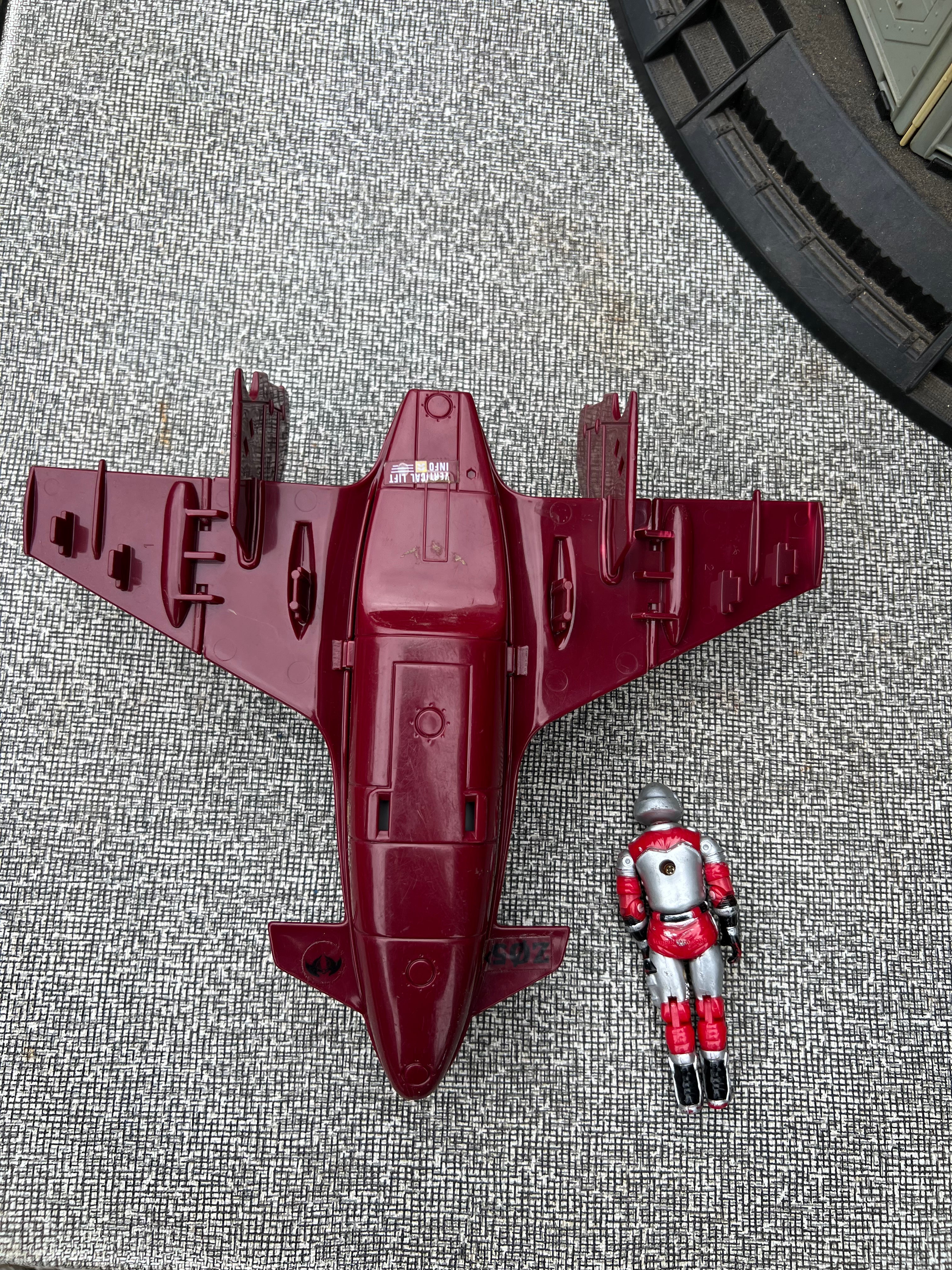 1986 Hasbro GI JOE- Cobra Terror Drome playset & Firebat with AVAC Jet