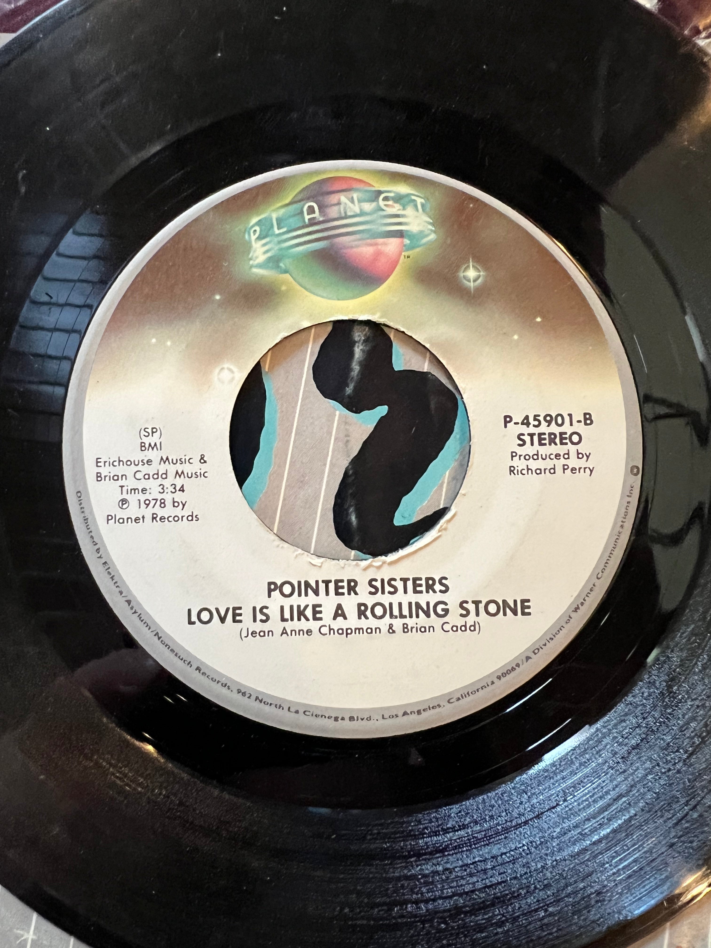 Pointer Sisters - FIRE - from the album ENERGY- 1978 Planet Records - 45 Record Vinyl Album