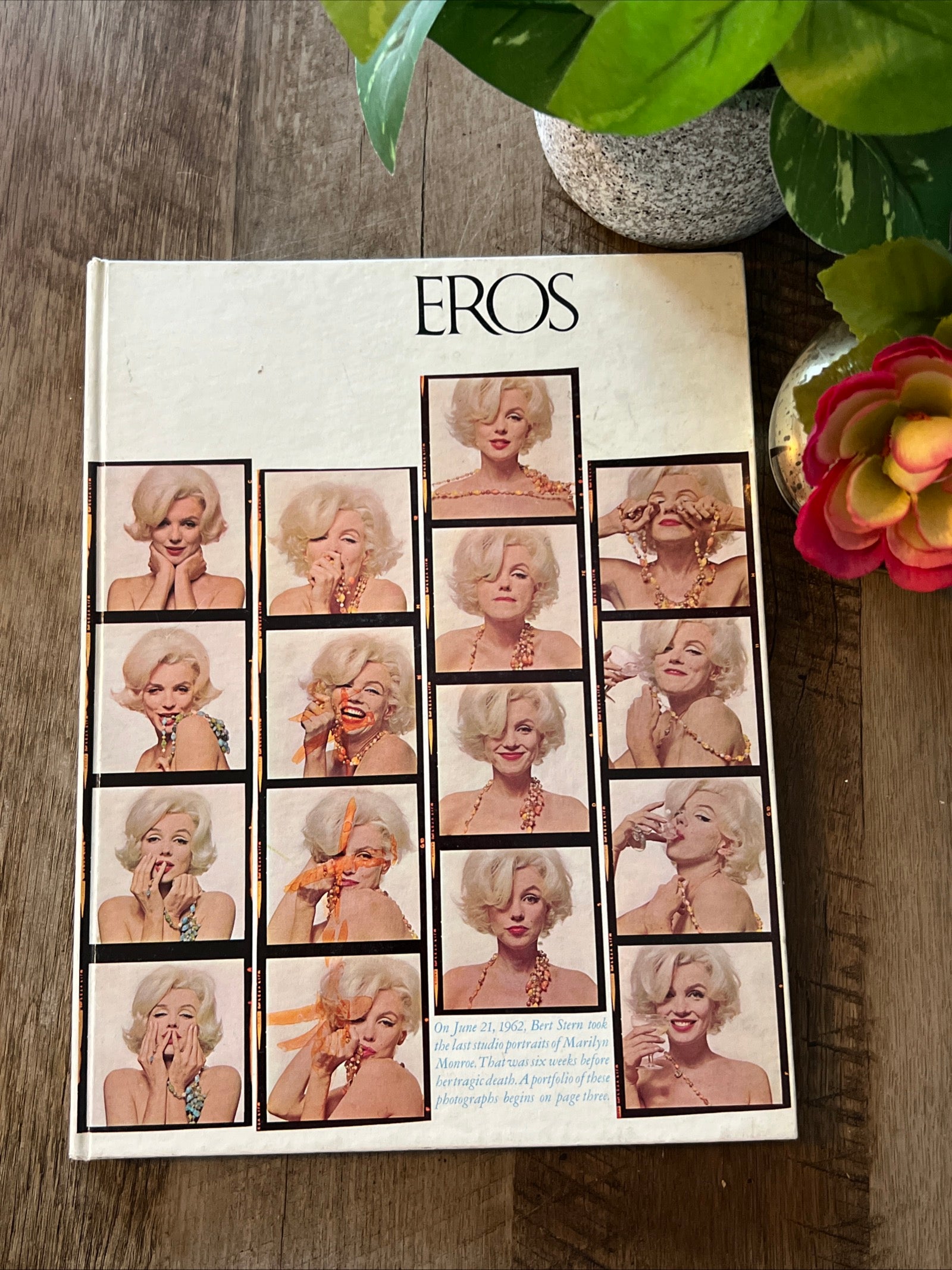 1962 EROS Magazine Inc.- Hardcover Coffee Table Book - Featuring Marilyn Monroe