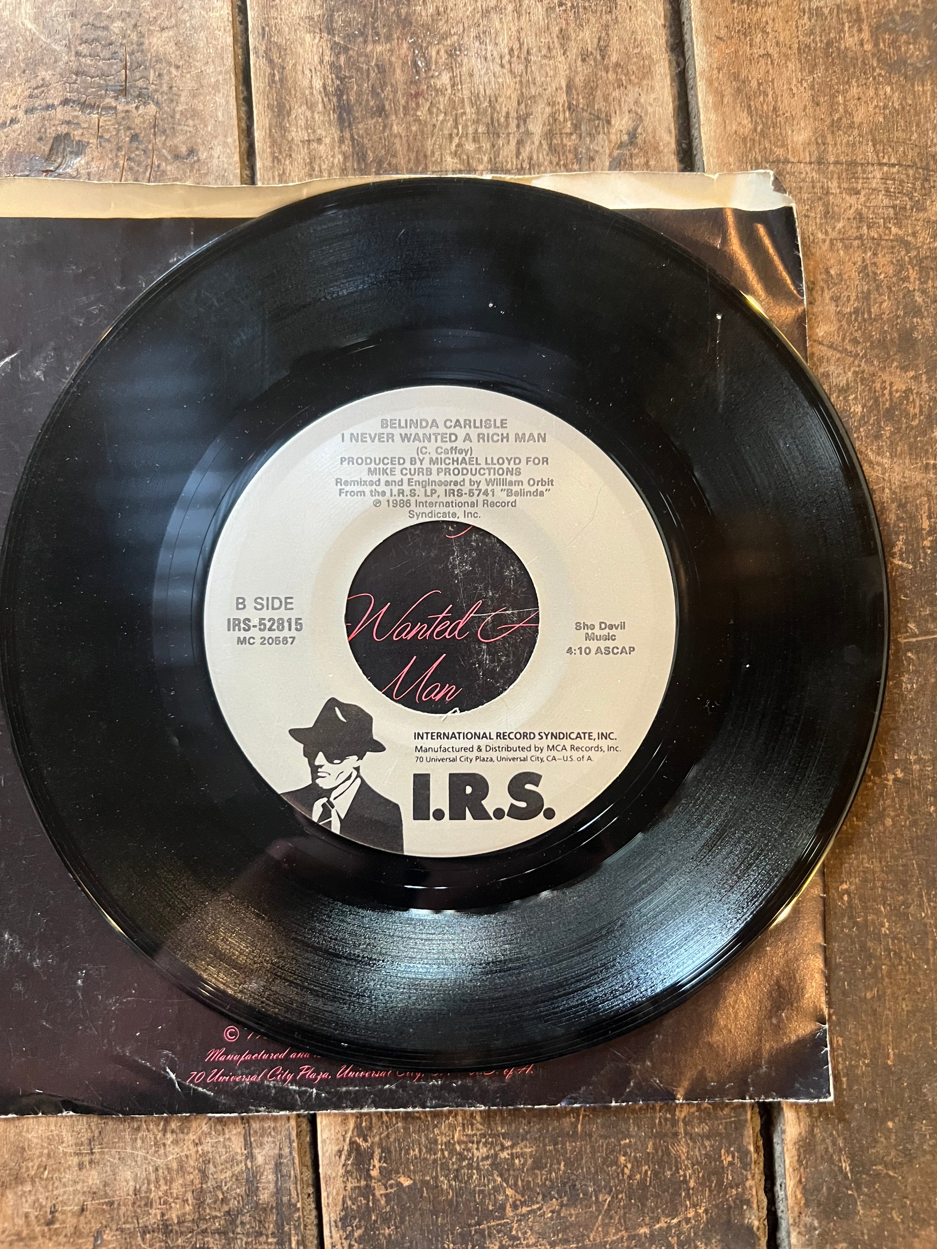 Belinda Carlisle - Mad About You - 1986 IRS Records - 45 Record Vinyl Album