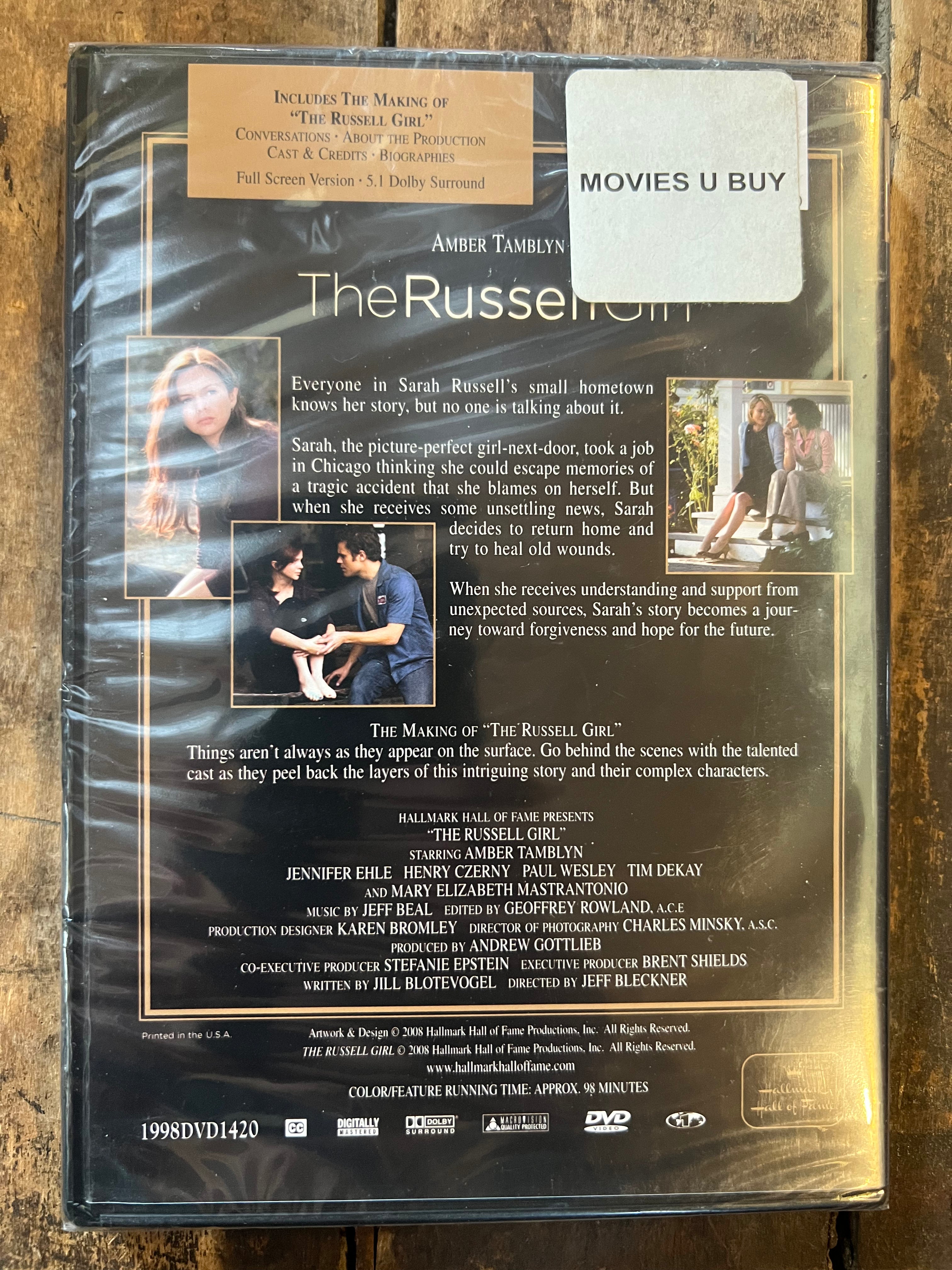 The Russell Girl ( DVD 2008) Hallmark Hall Of Fame Movie - Amber Tamblyn - New Sealed