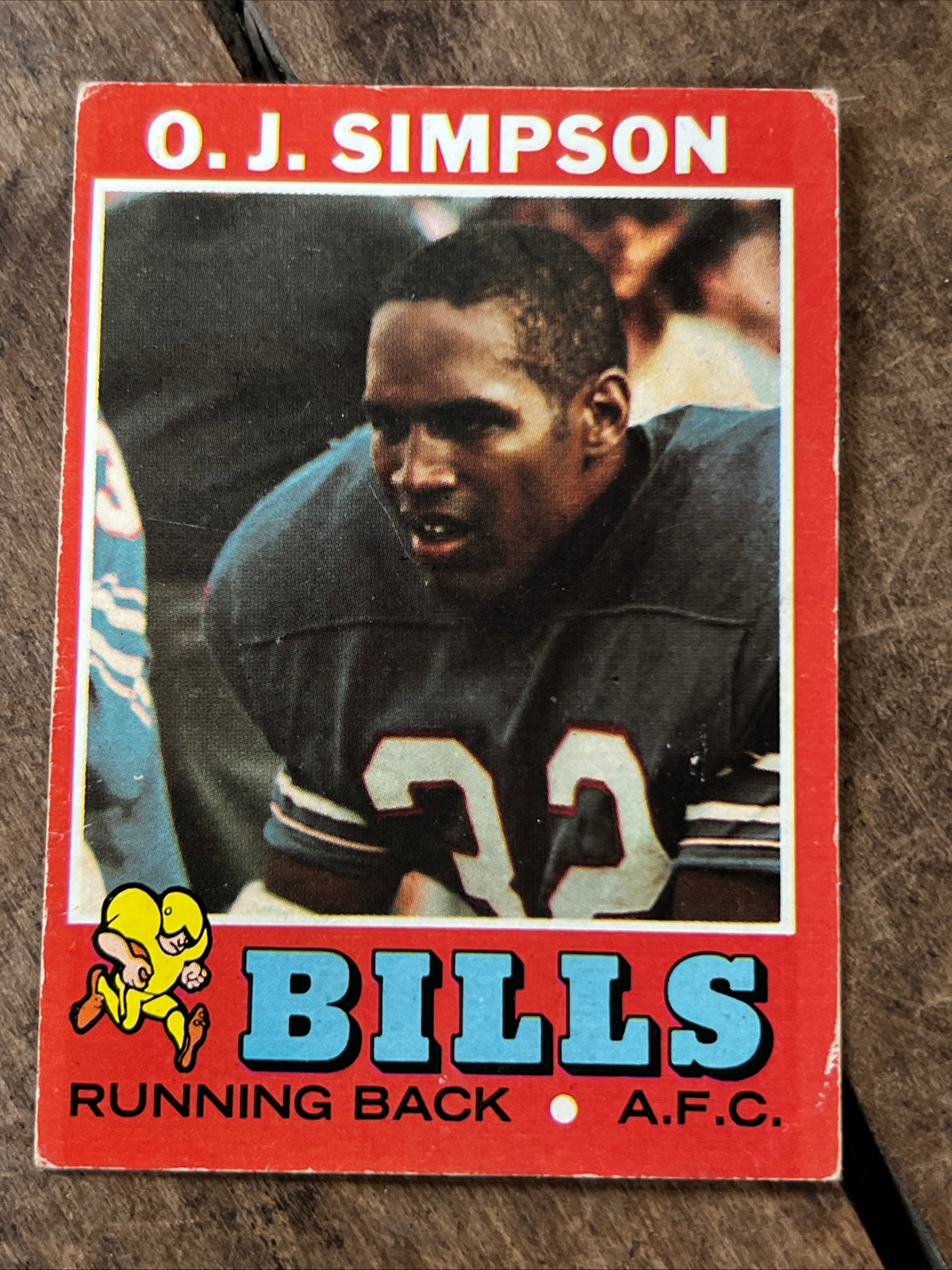 1971 Topps - O.J. Simpson #260 -NFL Buffalo Bills Running Back Football Card