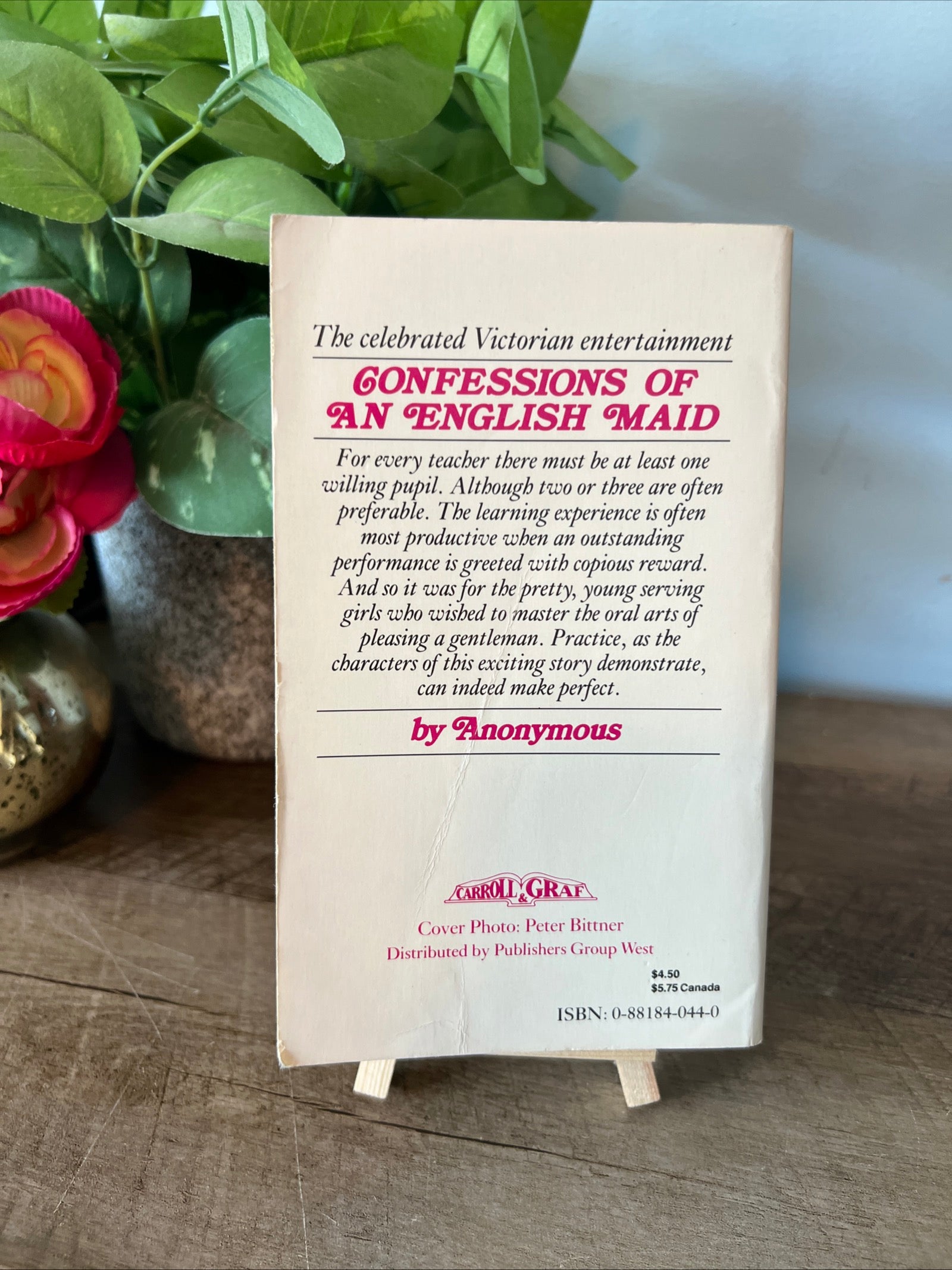 Confessions Of An English Maid by Anonymous- Carroll & Graf Paperback 1984