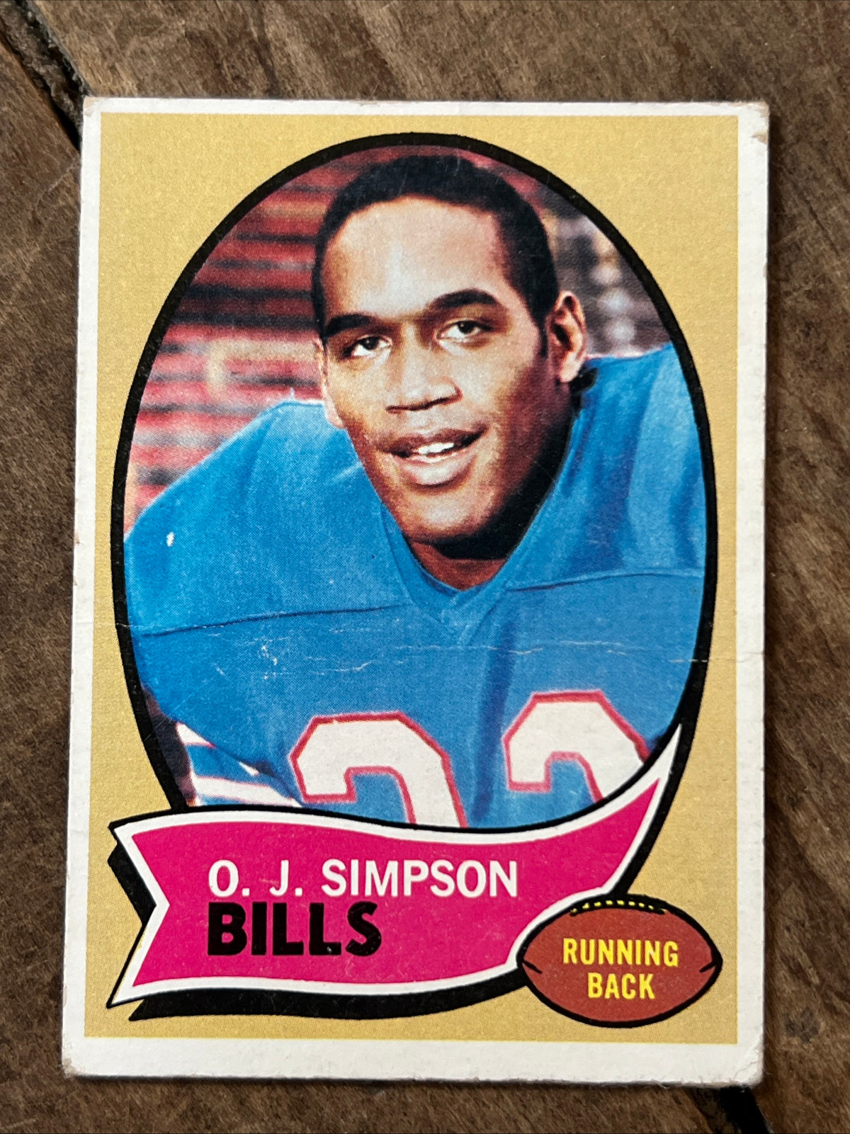 1970 Topps - O.J. Simpson #90 (RC) - NFL ROOKIE Card - Buffalo Bills