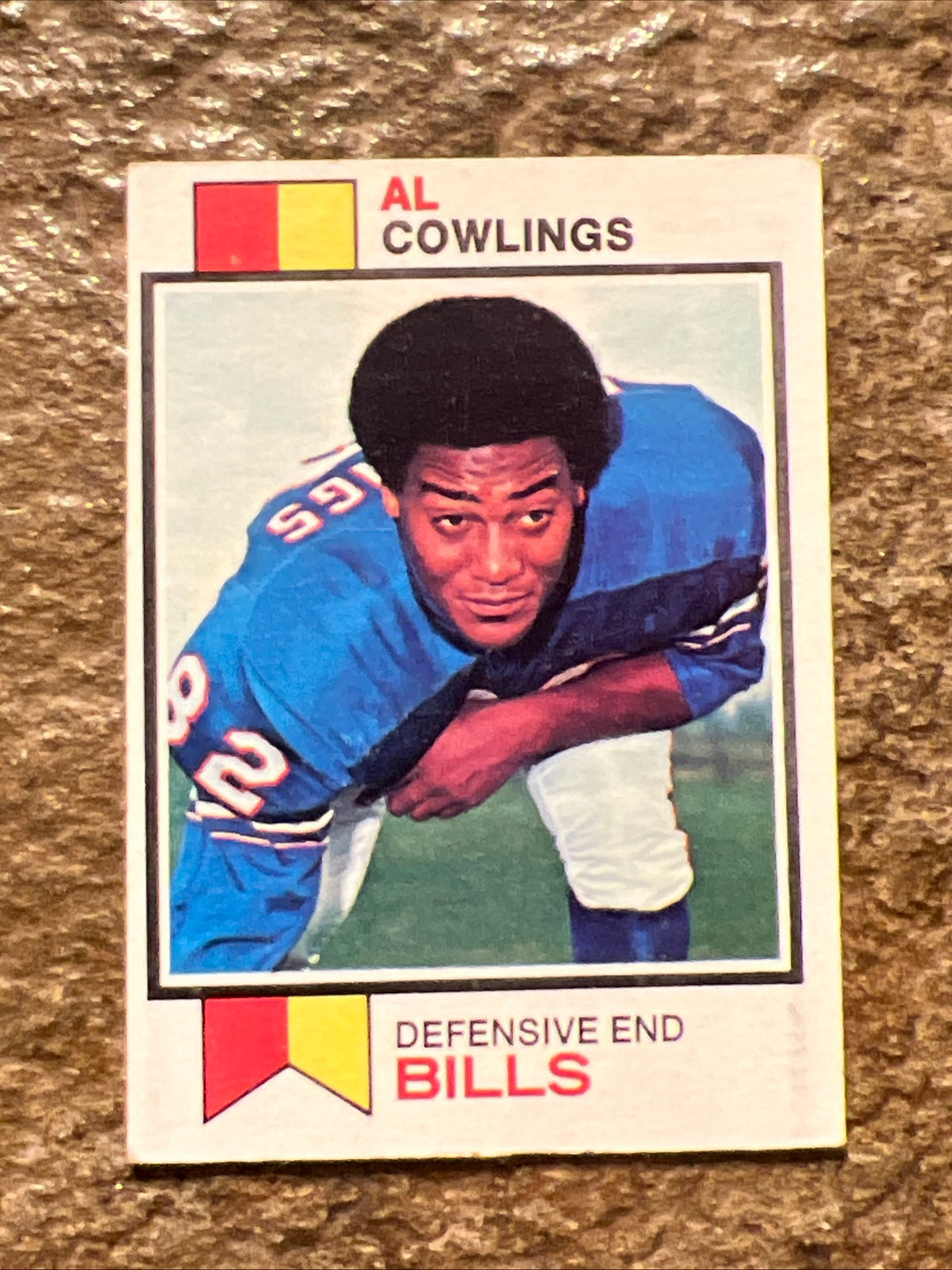 1973 Topps - Al Cowlings #16 (RC) NFL ROOKIE Card - Buffalo Bills