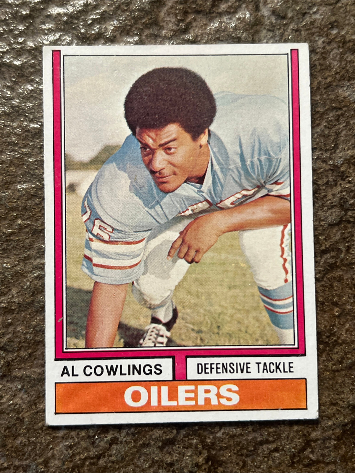 1974 Topps - Al Cowlings #501 - NFL Houston Oilers - Football