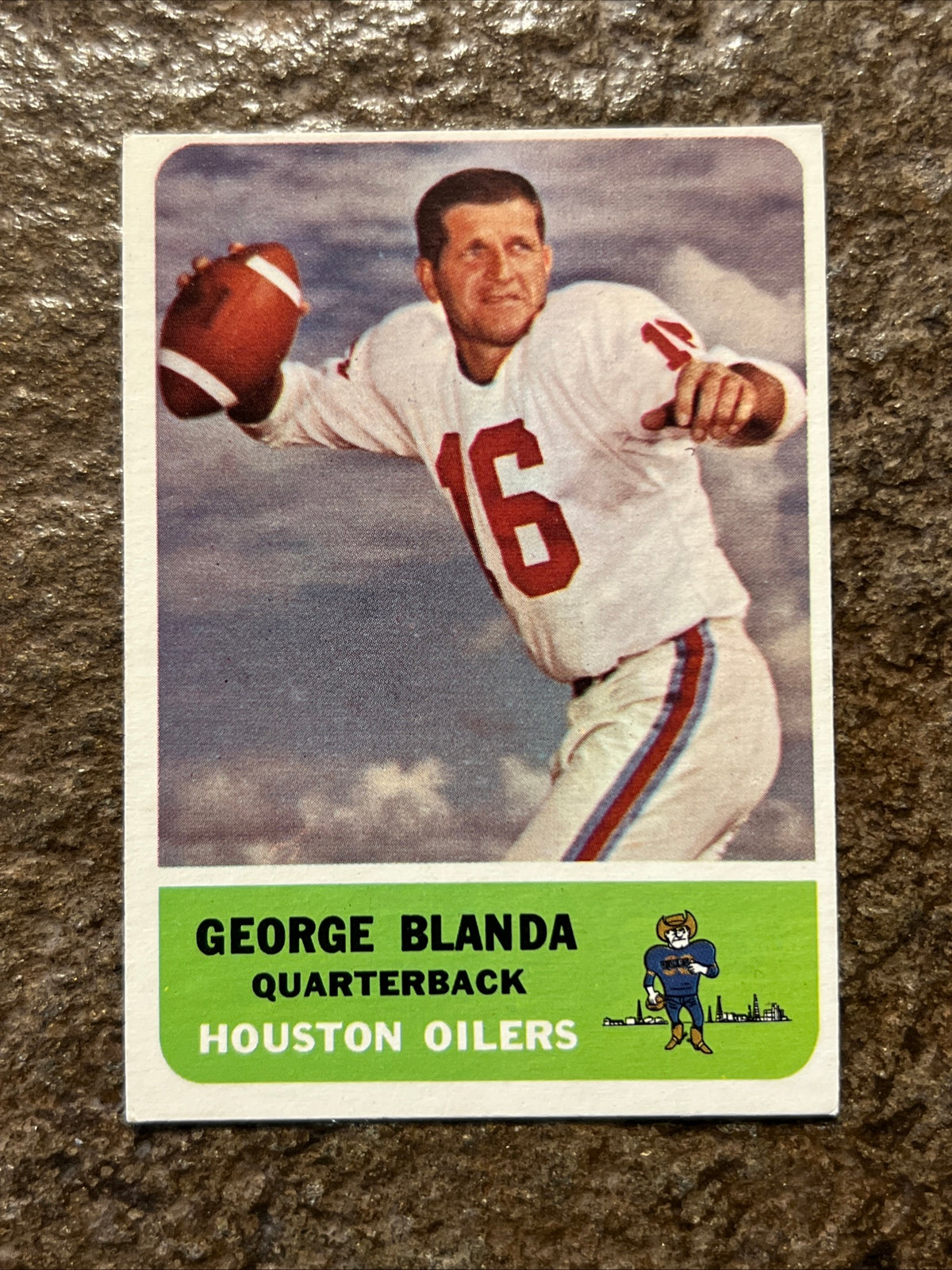 1962 Fleer - George Blanda #46 - NFL Houston Oilers Quarterback - Football Card