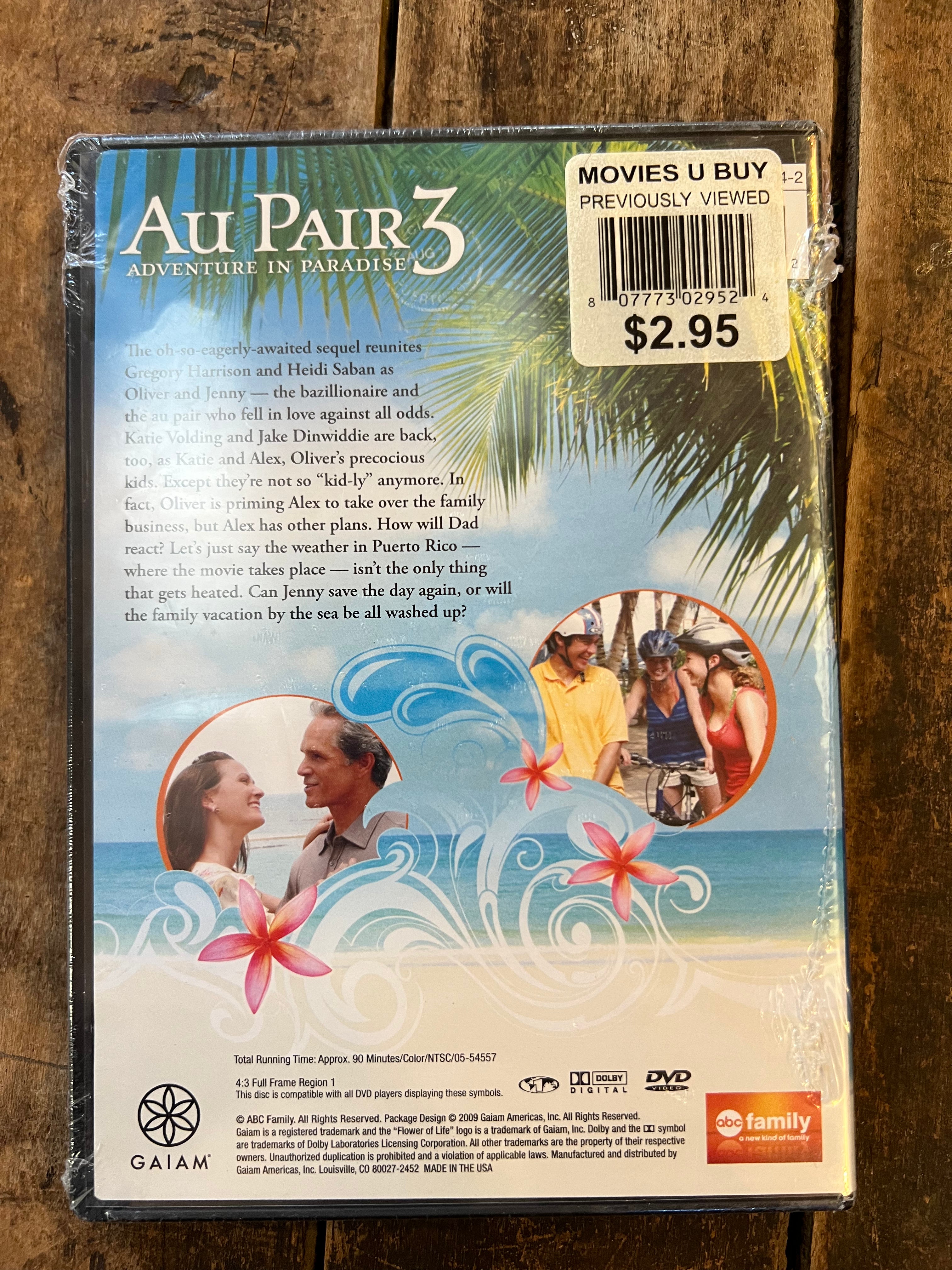 Au Pair 3 : Adventure in Paradise ( DVD 2009 ) Gregory Harrison - New Sealed Movie