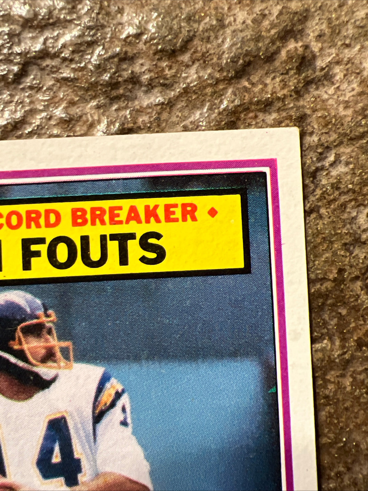 1983 Topps - Record Breaker Dan Fouts #3 - NFL San Diego Chargers QB - Football Card
