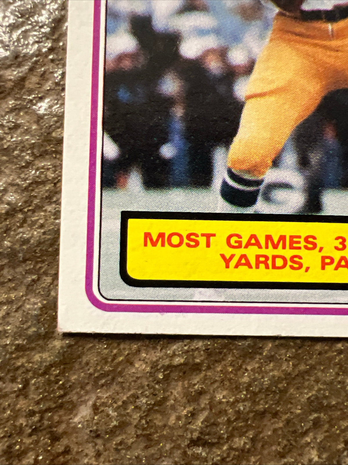 1983 Topps - Record Breaker Dan Fouts #3 - NFL San Diego Chargers QB - Football Card