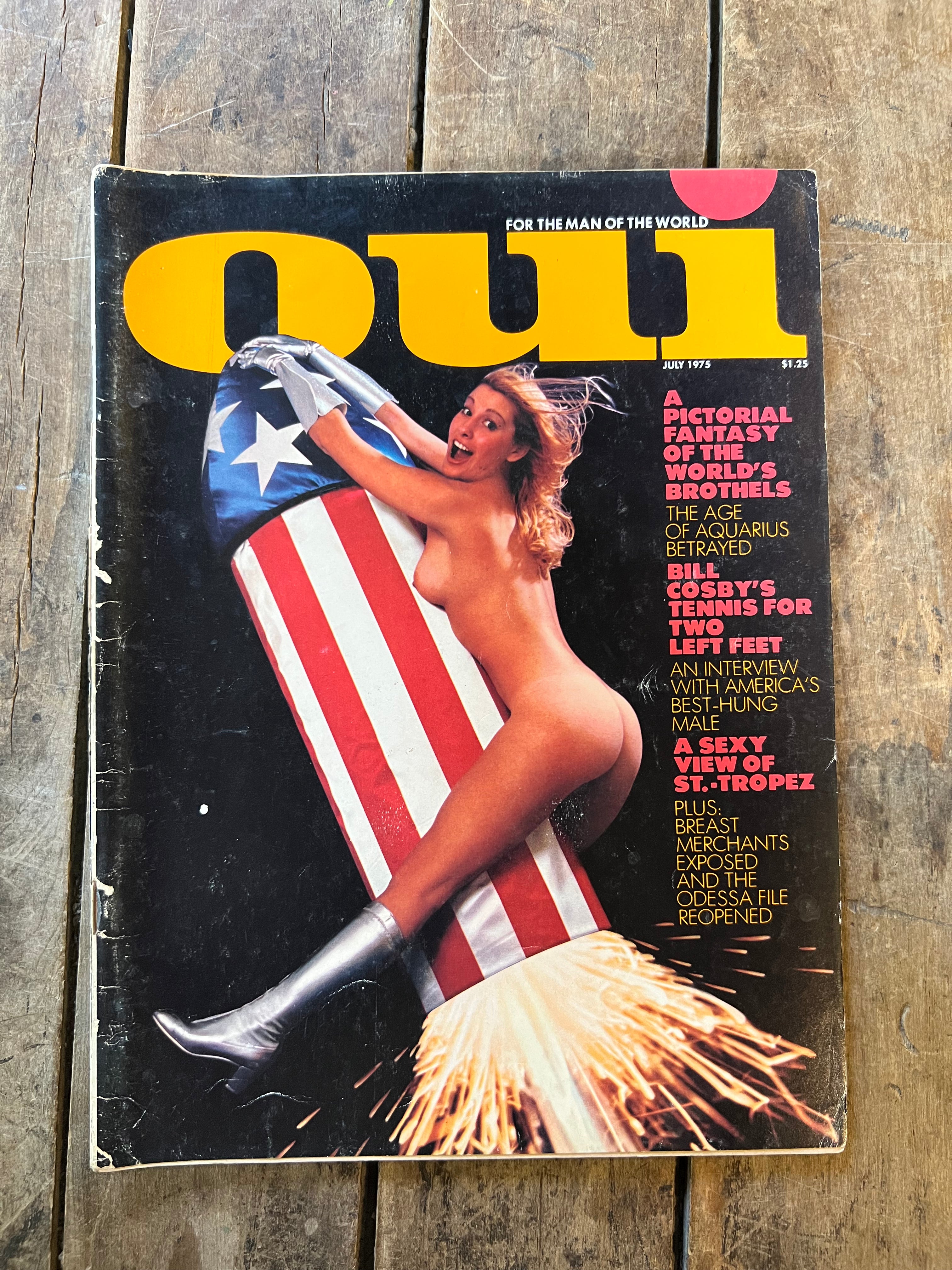 OUI Magazine “ For The Man of The World ” - July 1975 Issue
