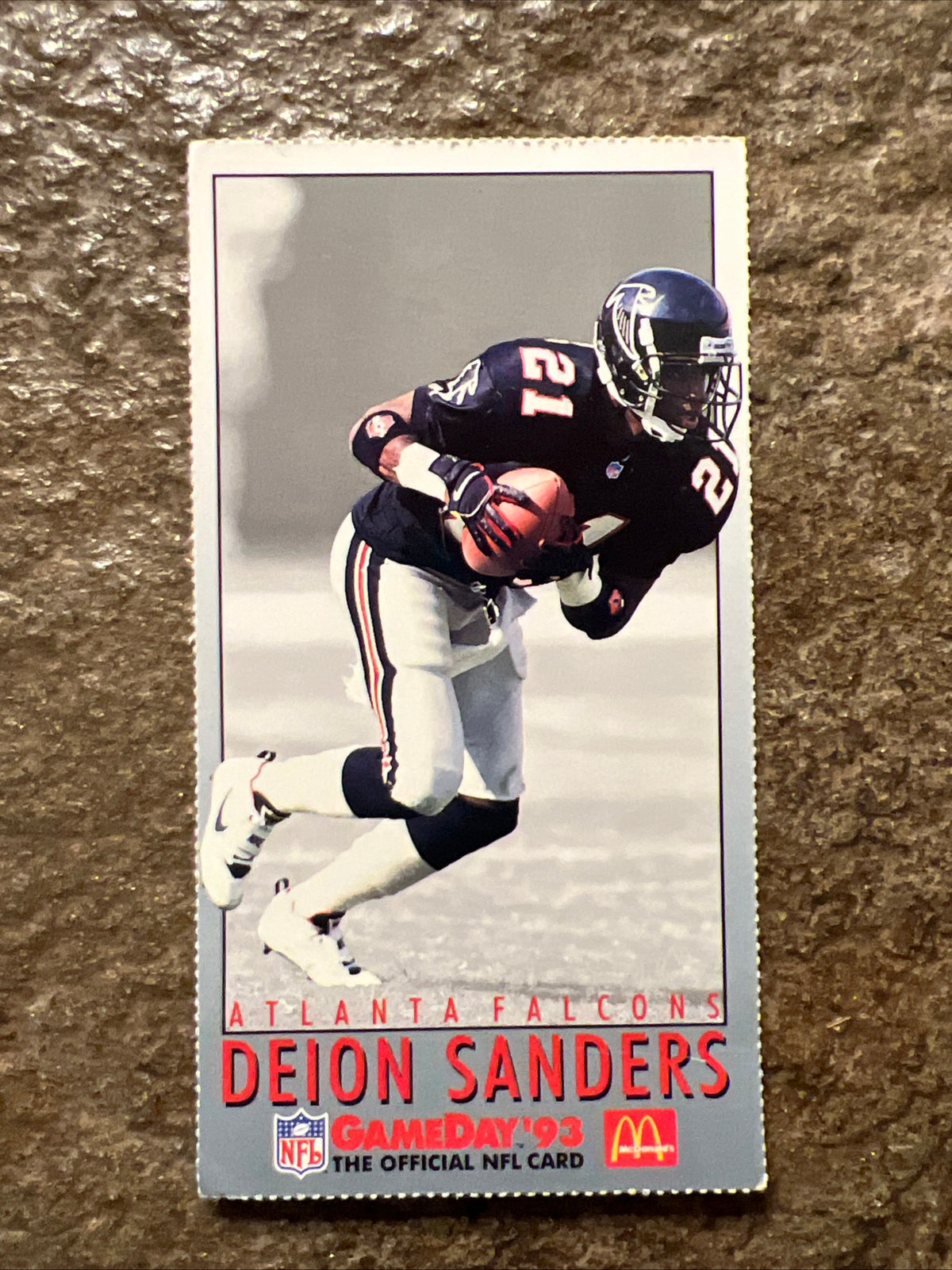 1993 Fleer McDonald's NFL GameDay - Deion Sanders #MCD1 - NFL Atlanta Falcons
