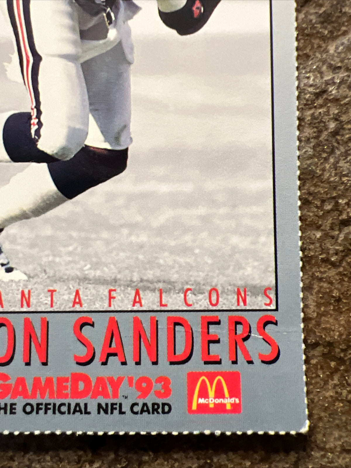 1993 Fleer McDonald's NFL GameDay - Deion Sanders #MCD1 - NFL Atlanta Falcons