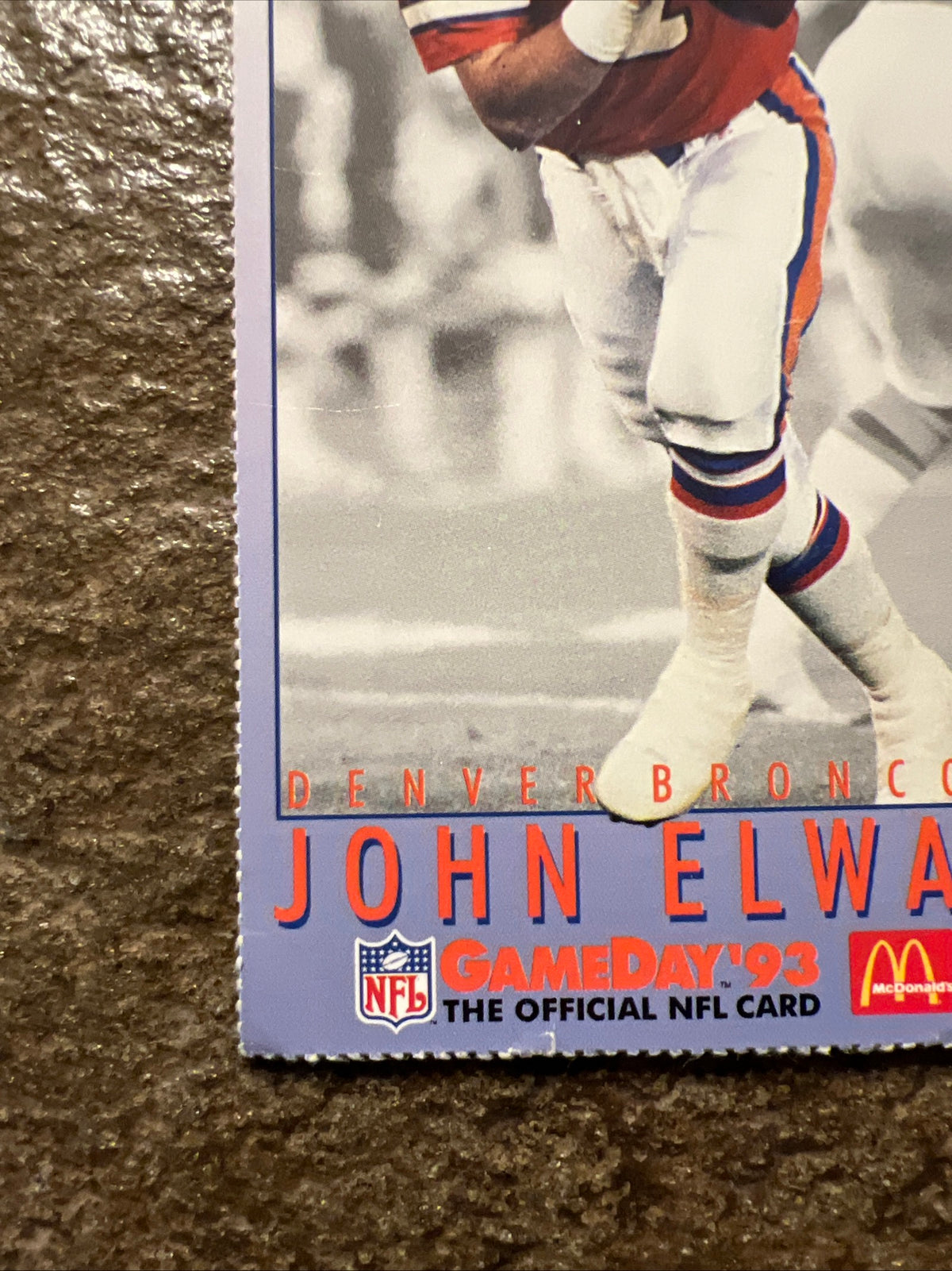 1993 Fleer McDonald's NFL GameDay - John Elway #MCD4 - NFL Denver Broncos QB