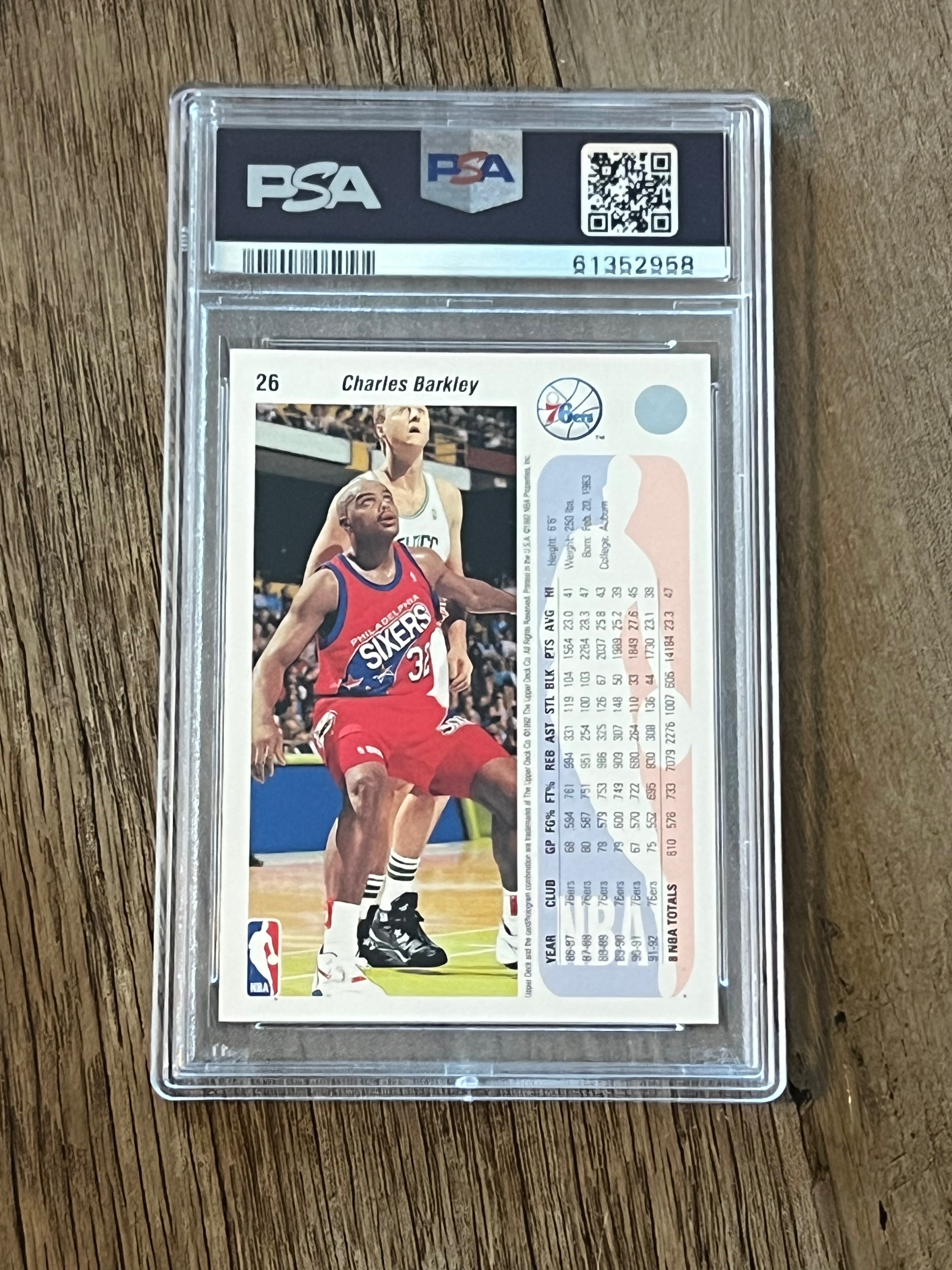 1998 Topps Basketball Card - Charles Barkley Philadelphia 76ers - PSA NM-MT 8