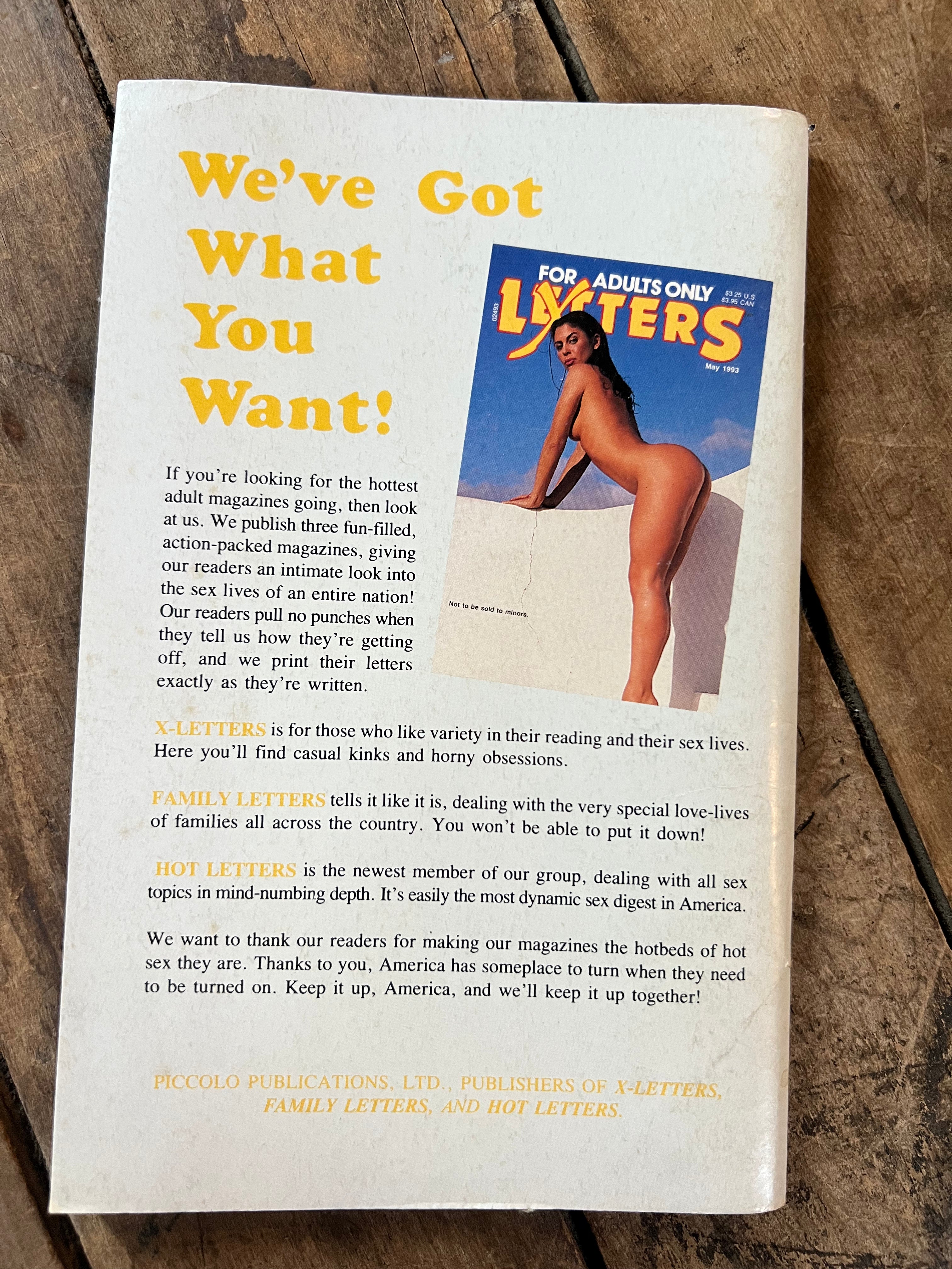 X LETTERS  Magazine - MAY 1993 Issue