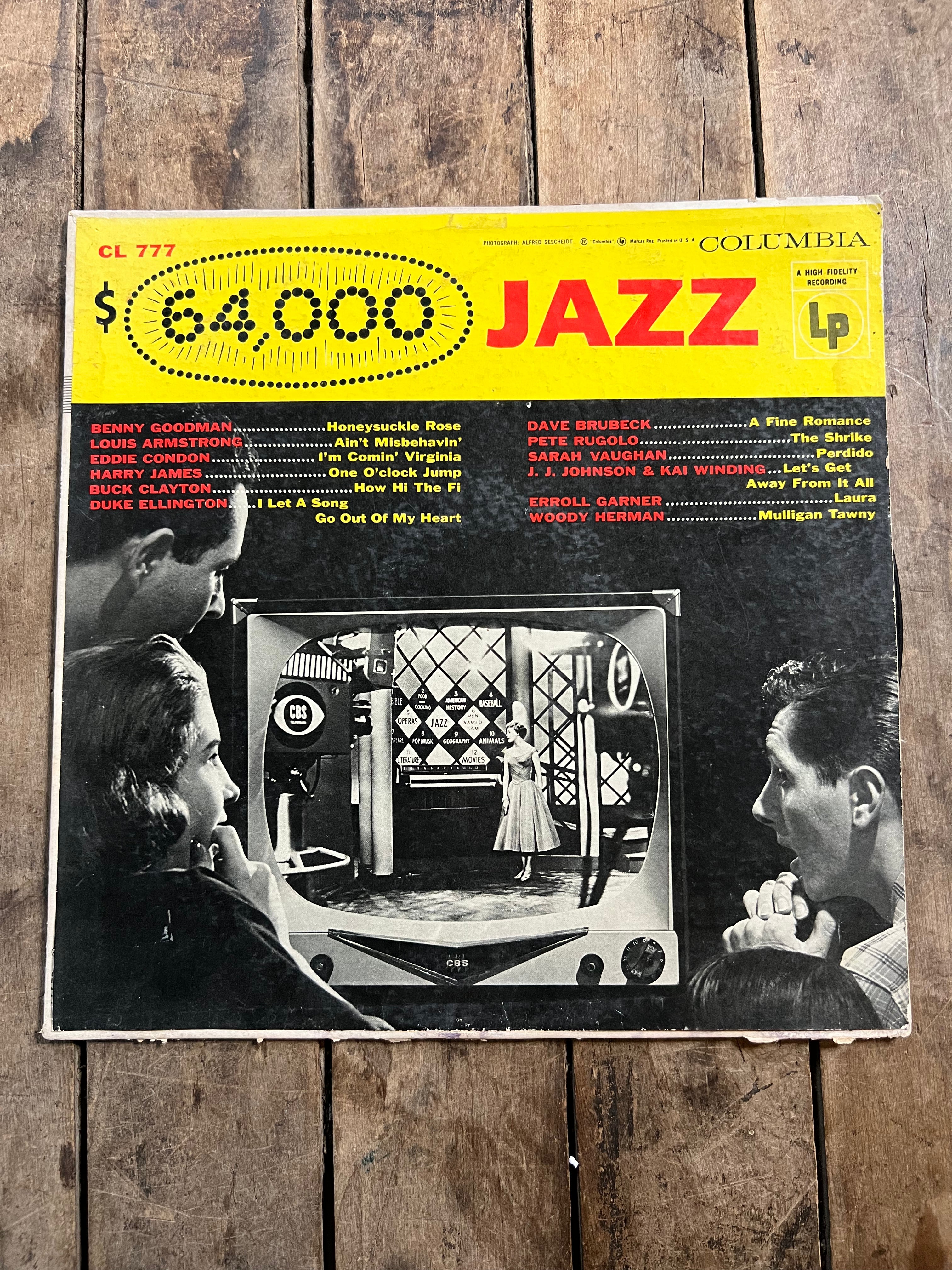 $64,000 JAZZ - 1955 Columbia Records - Vinyl LP Album Record