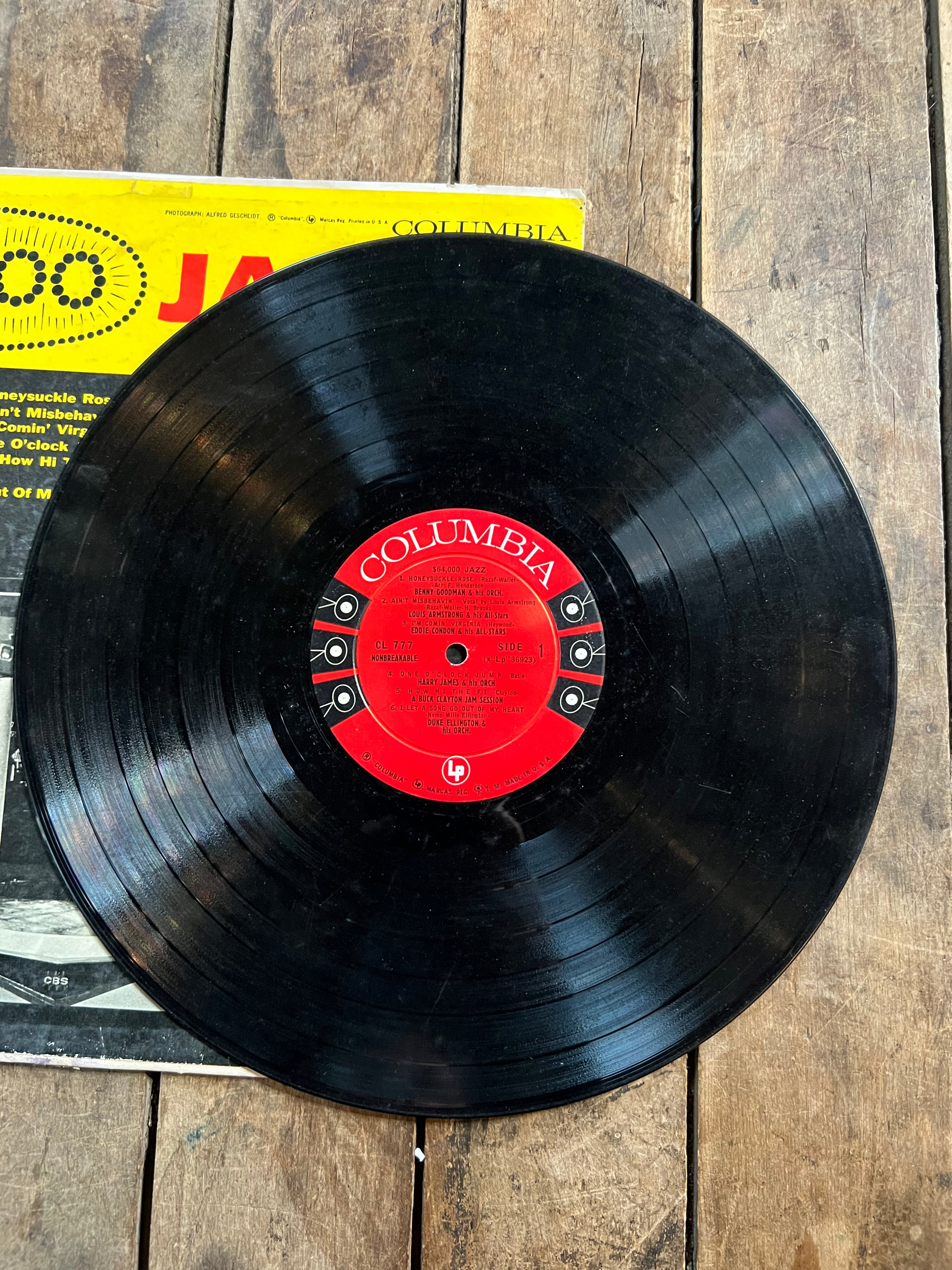 $64,000 JAZZ - 1955 Columbia Records - Vinyl LP Album Record