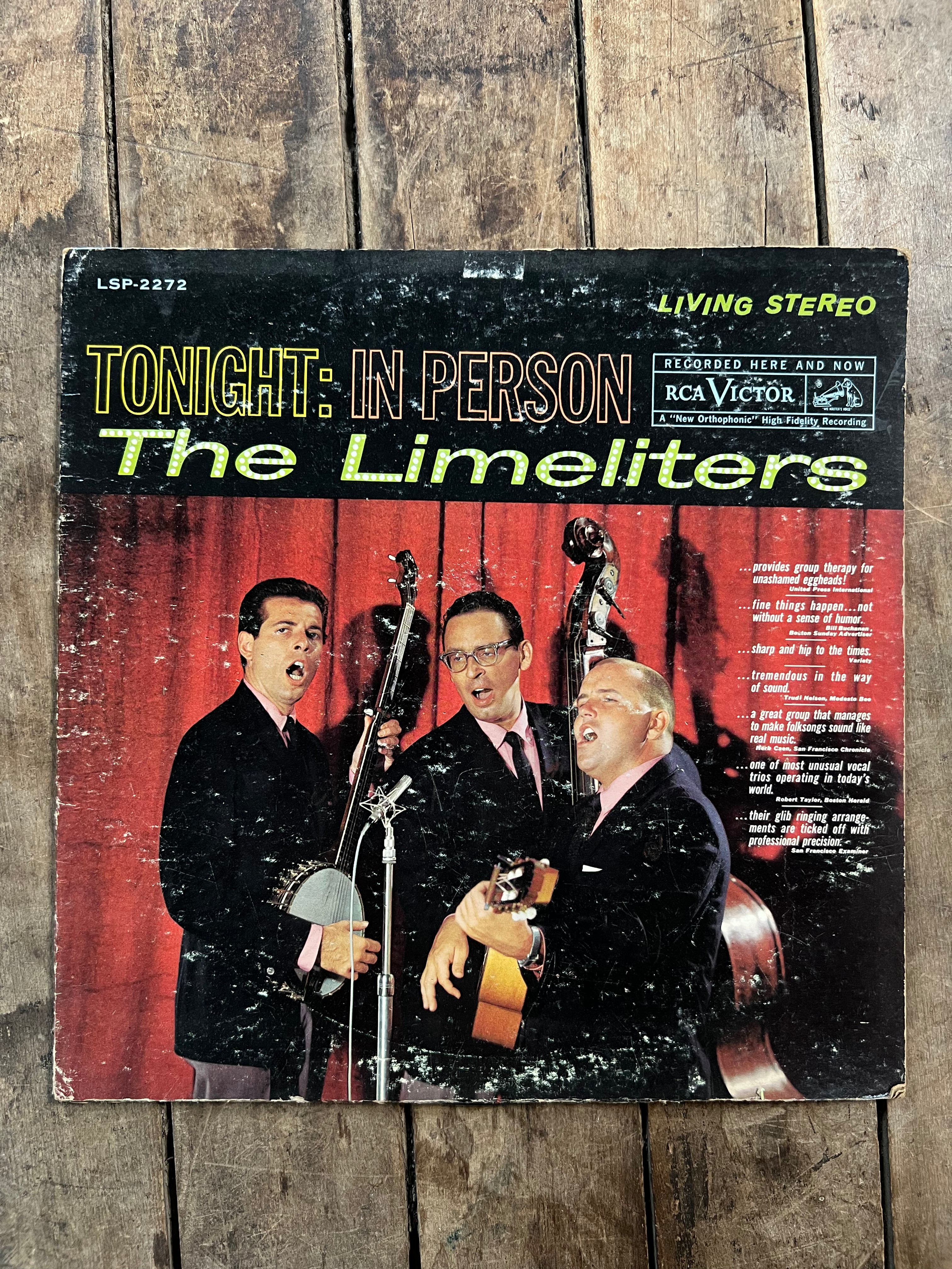 The Limeliters “Tonight : In Person “ 1961 RCA Victor Records - Vinyl LP Album