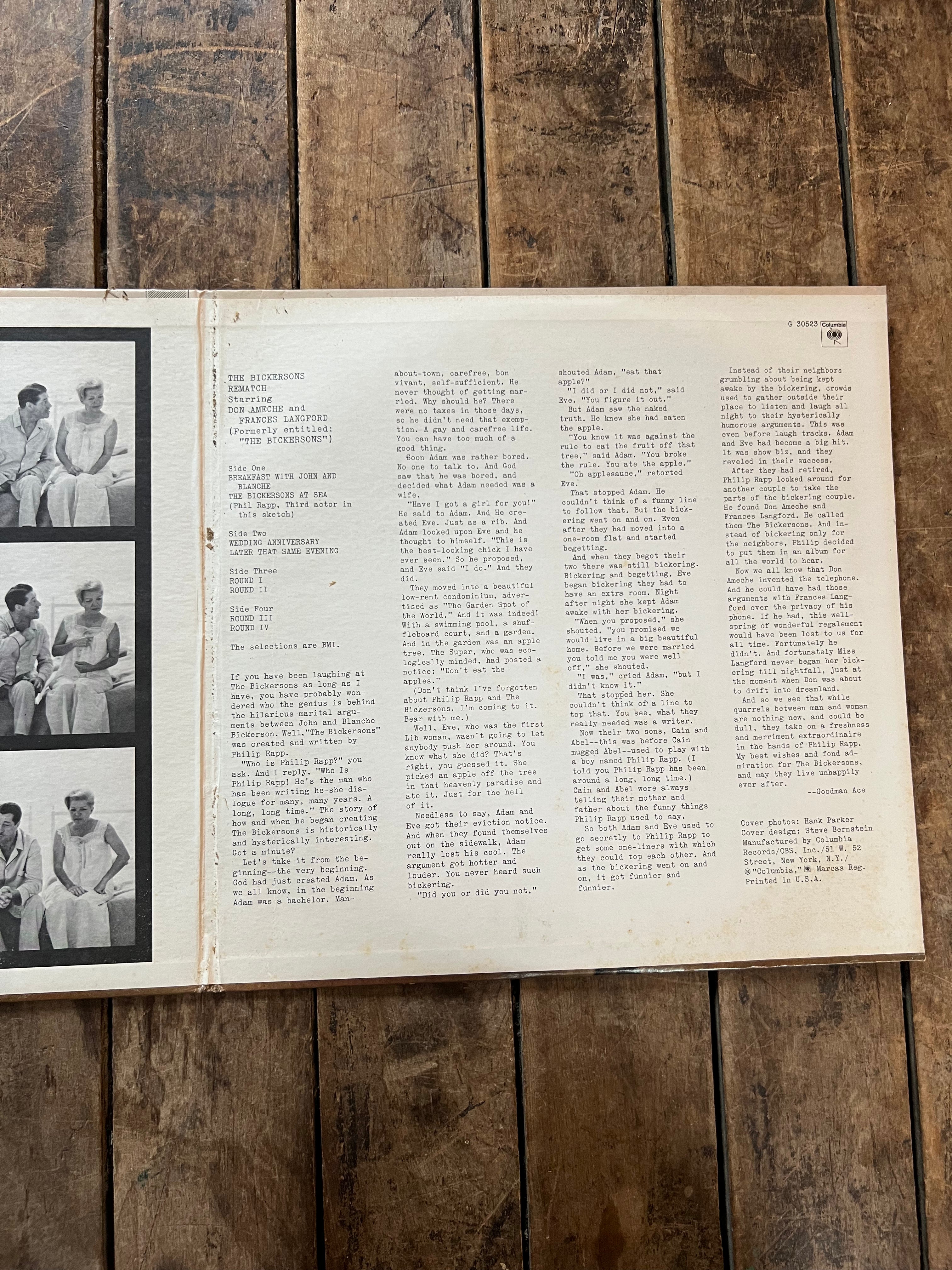 Don Ameche & Frances Langford - The Bickersons Rematch - Columbia Records Vinyl LP Album