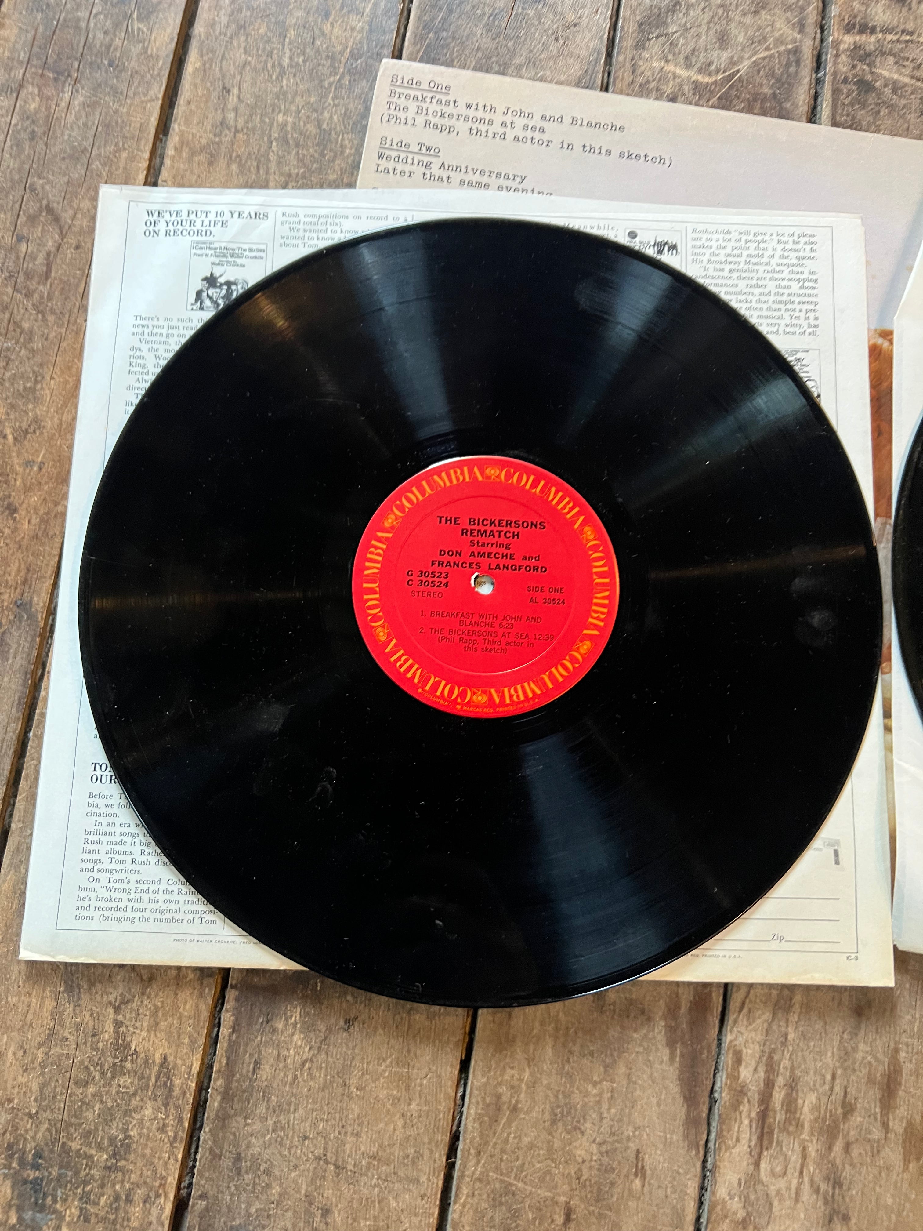 Don Ameche & Frances Langford - The Bickersons Rematch - Columbia Records Vinyl LP Album