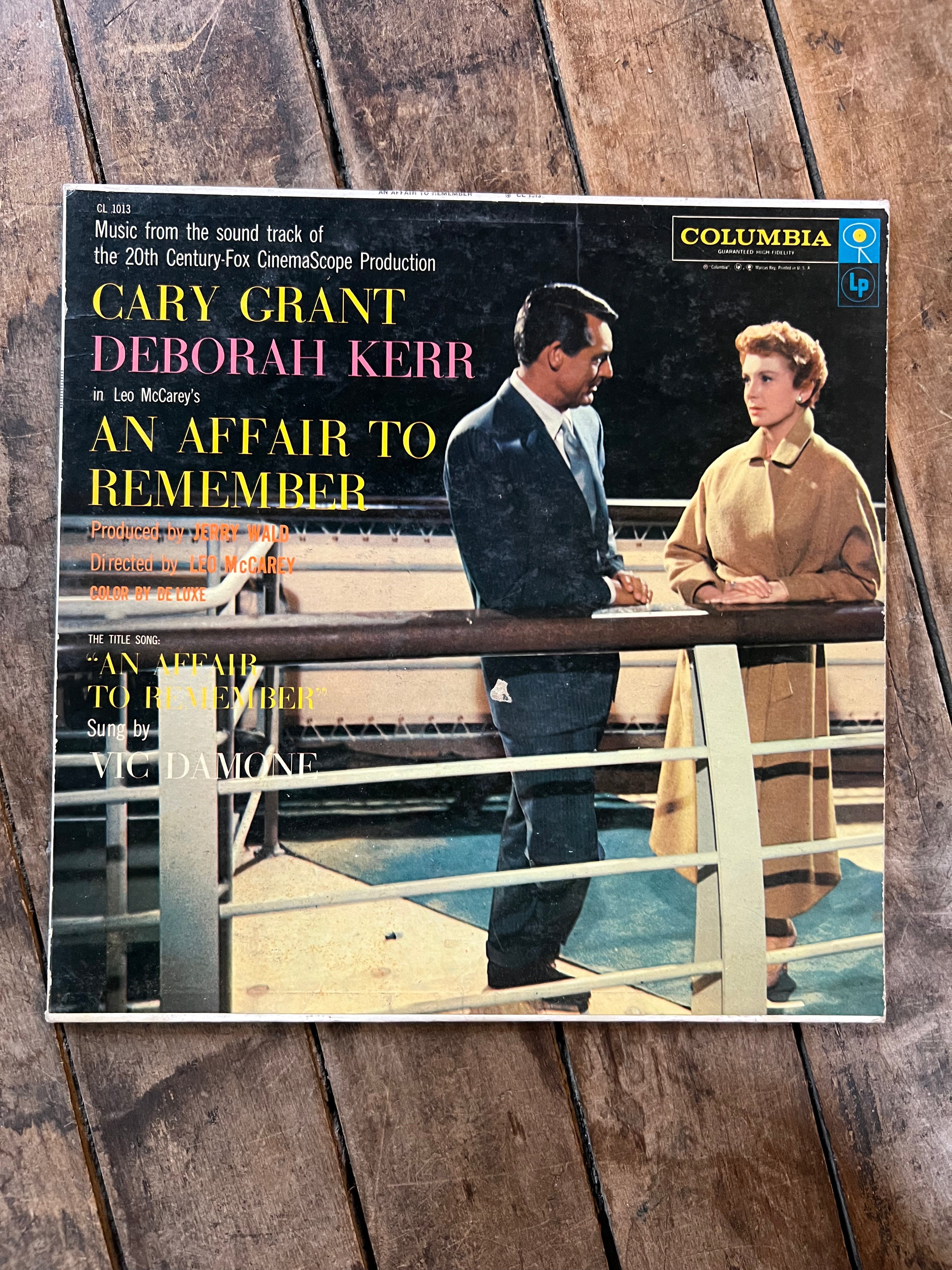 An Affair To Remember - Cary Grant & Deborah Kerr - 1957 Columbia Records Vinyl LP Album
