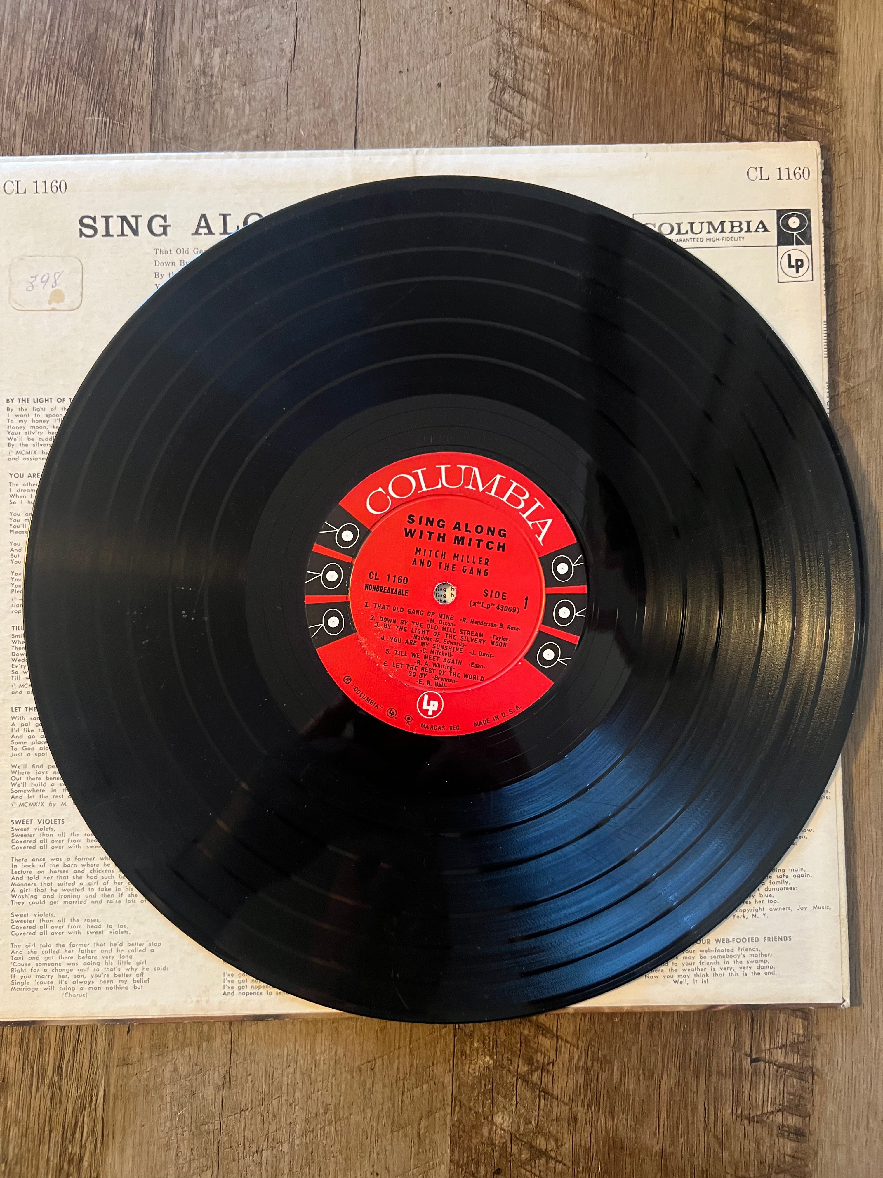 Sing Along With Mitch Miller And The Gang - 1962 Columbia Records Viny! LP