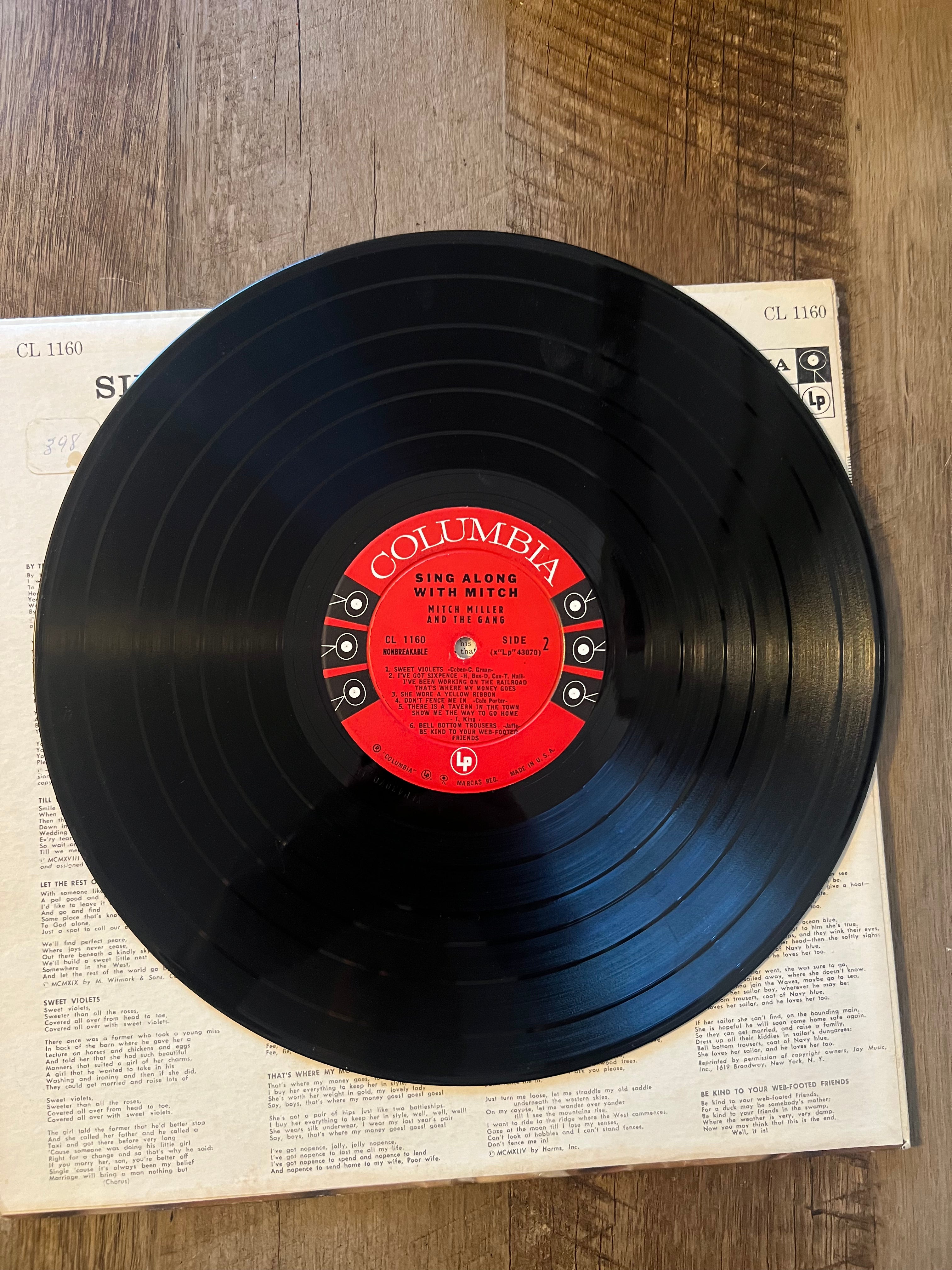 Sing Along With Mitch Miller And The Gang - 1962 Columbia Records Viny! LP