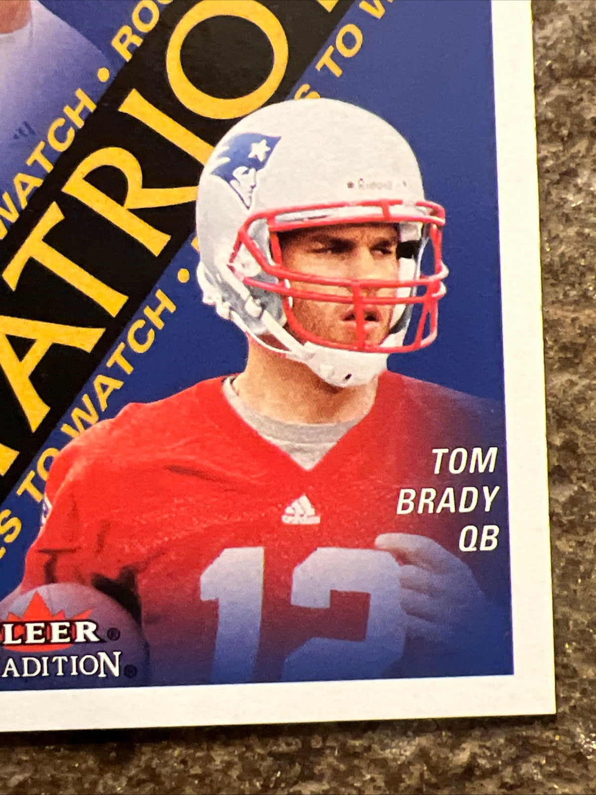 2000 Fleer Tradition - Rookies to Watch Tom Brady, Dave Stachelski #352 (RC) NFL
